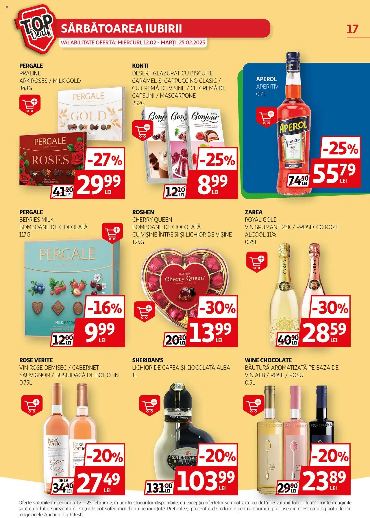 Catalog Auchan 12 - 25 Februarie 2025 | Pagina 17 | Produse: Ciocolată, Bomboane, Mascarpone, Aperol
