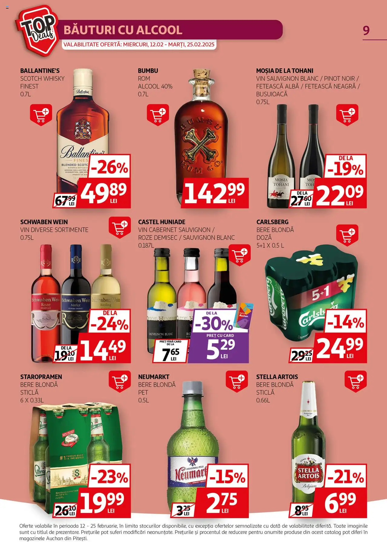 Catalog Auchan 12 - 25 Februarie 2025 | Pagina 9 | Produse: Vin, Bere