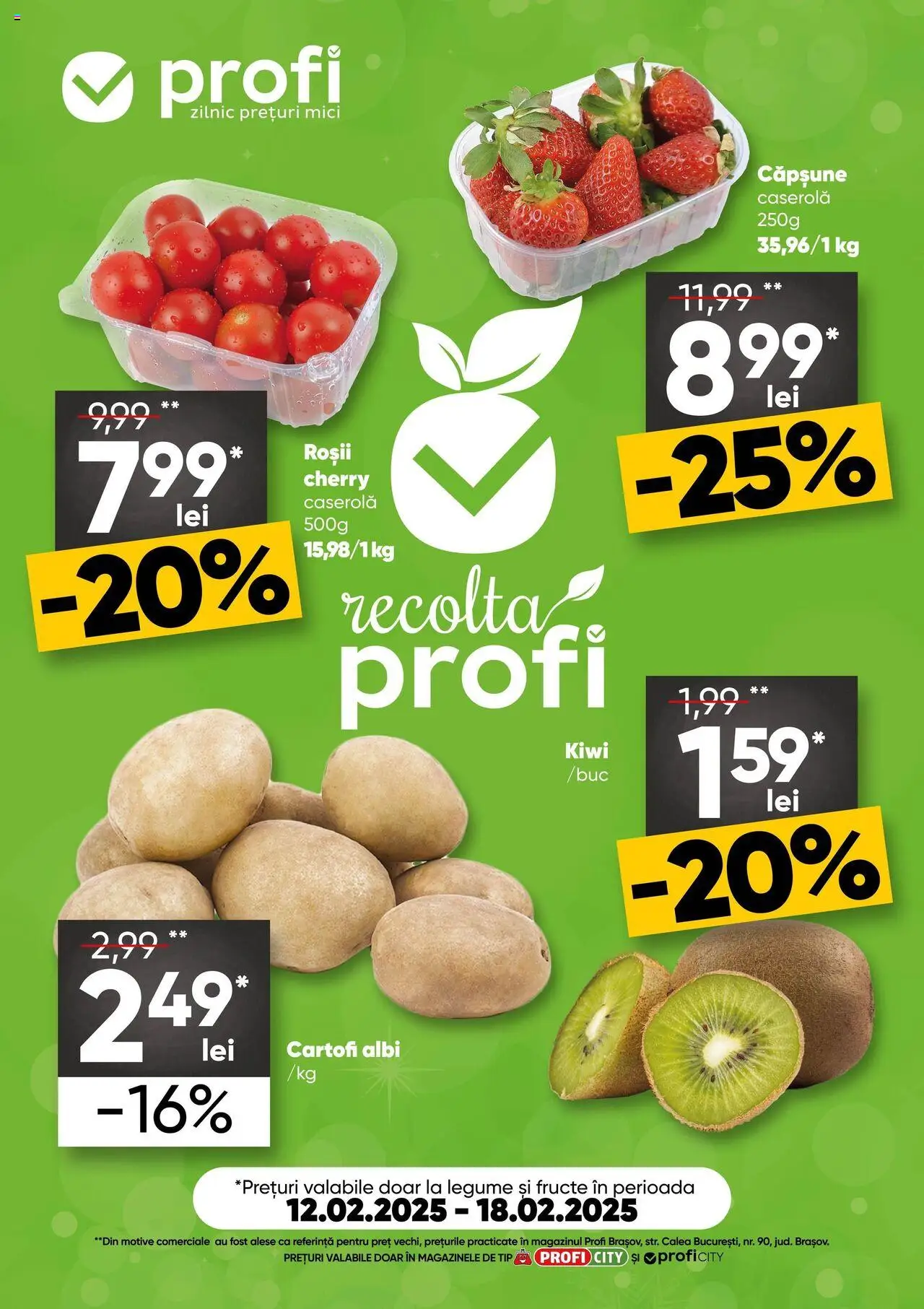 Catalog Profi 12 - 18 Februarie 2025 | Pagina 1 | Produse: Mici, Roșii, Kiwi, Fructe
