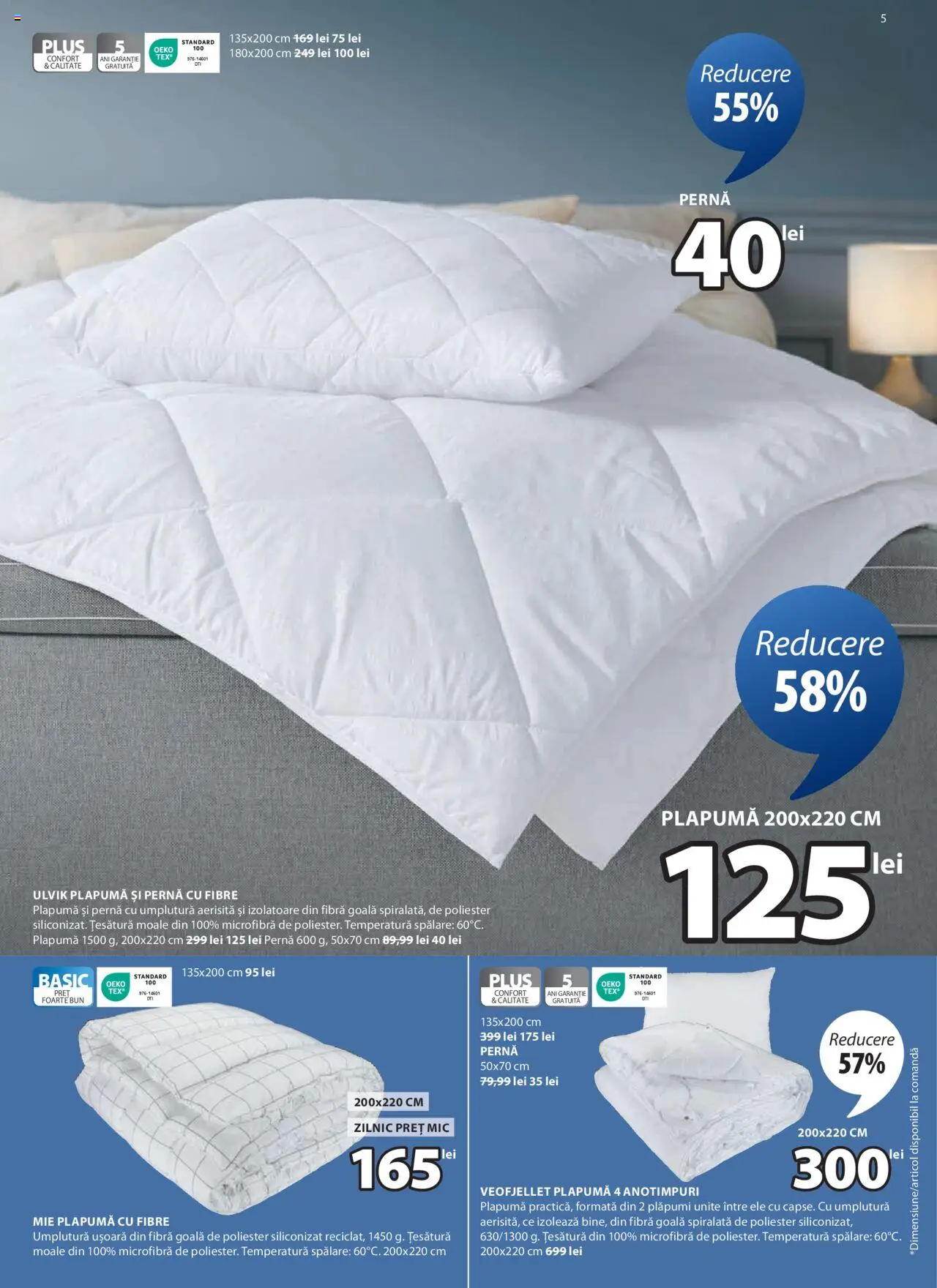 Catalog JYSK 13 Februarie - 6 Martie 2025 | Pagina 5 | Produse: Pernă, Plapumă