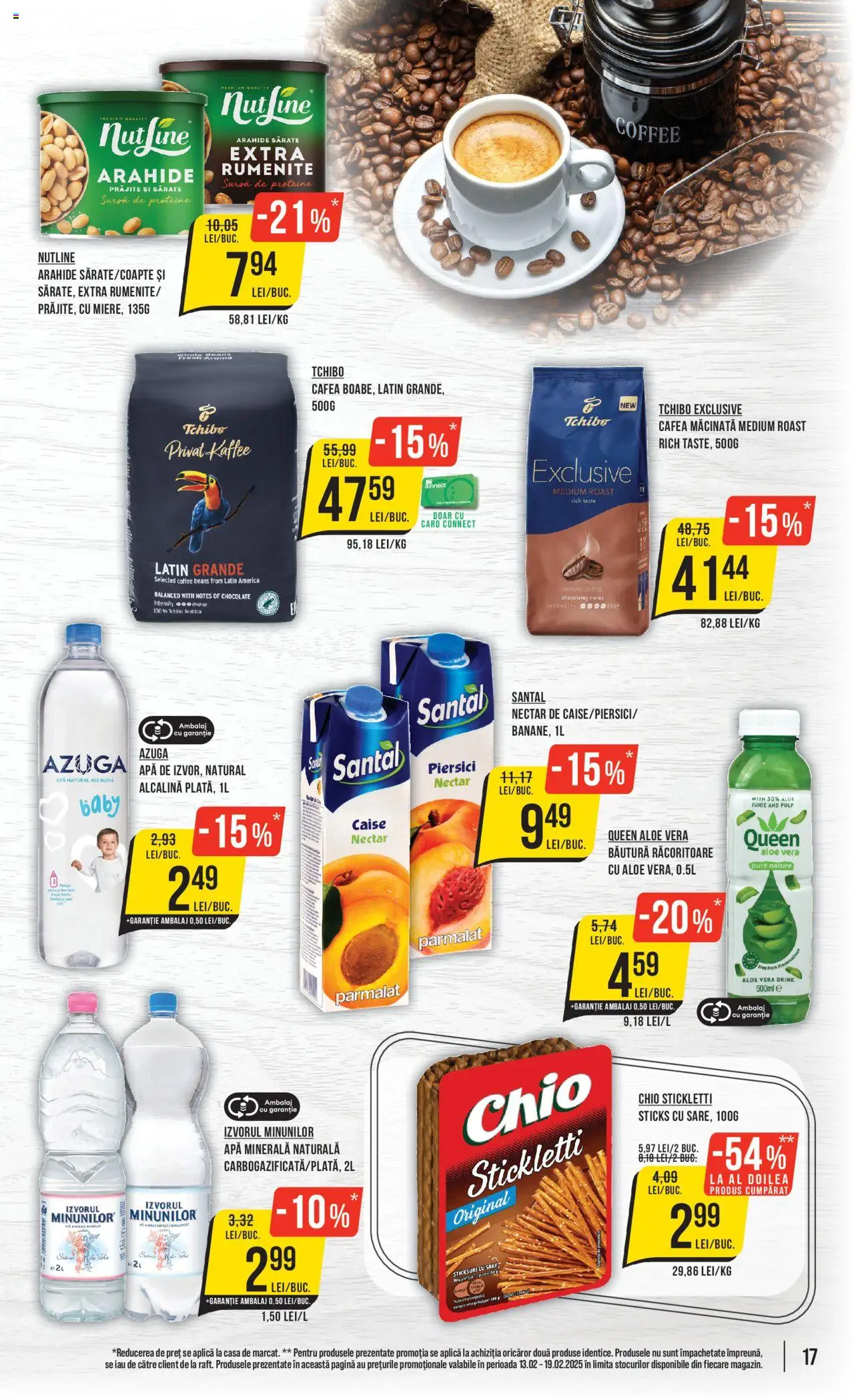 Catalog Mega Image 13 - 19 Februarie 2025 | Pagina 17 | Produse: Masaüstü kılıfı, Sticksuri, Arahide, Apă