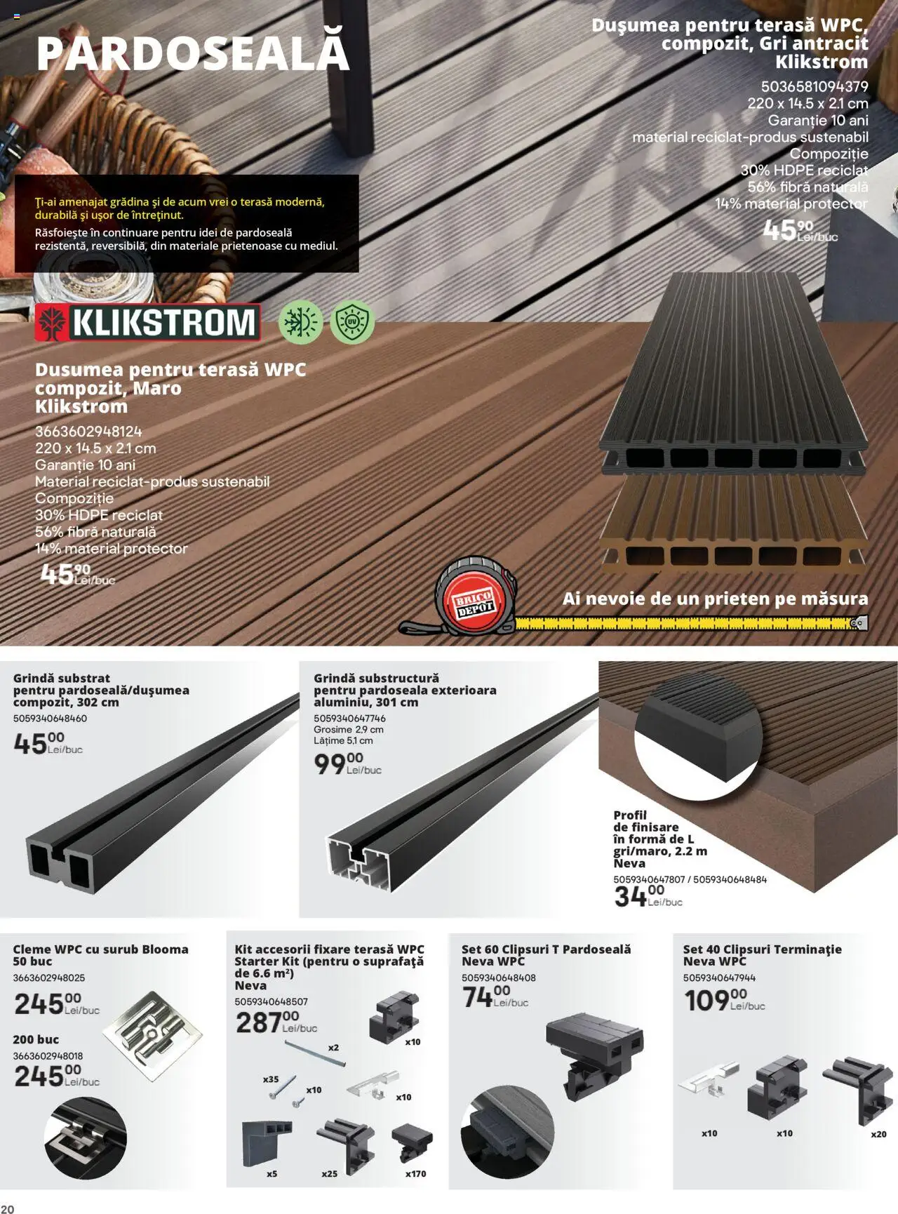 Catalog Brico Depot 14 Februarie - 31 Octombrie 2025 | Pagina 20 | Produse: Pardoseală