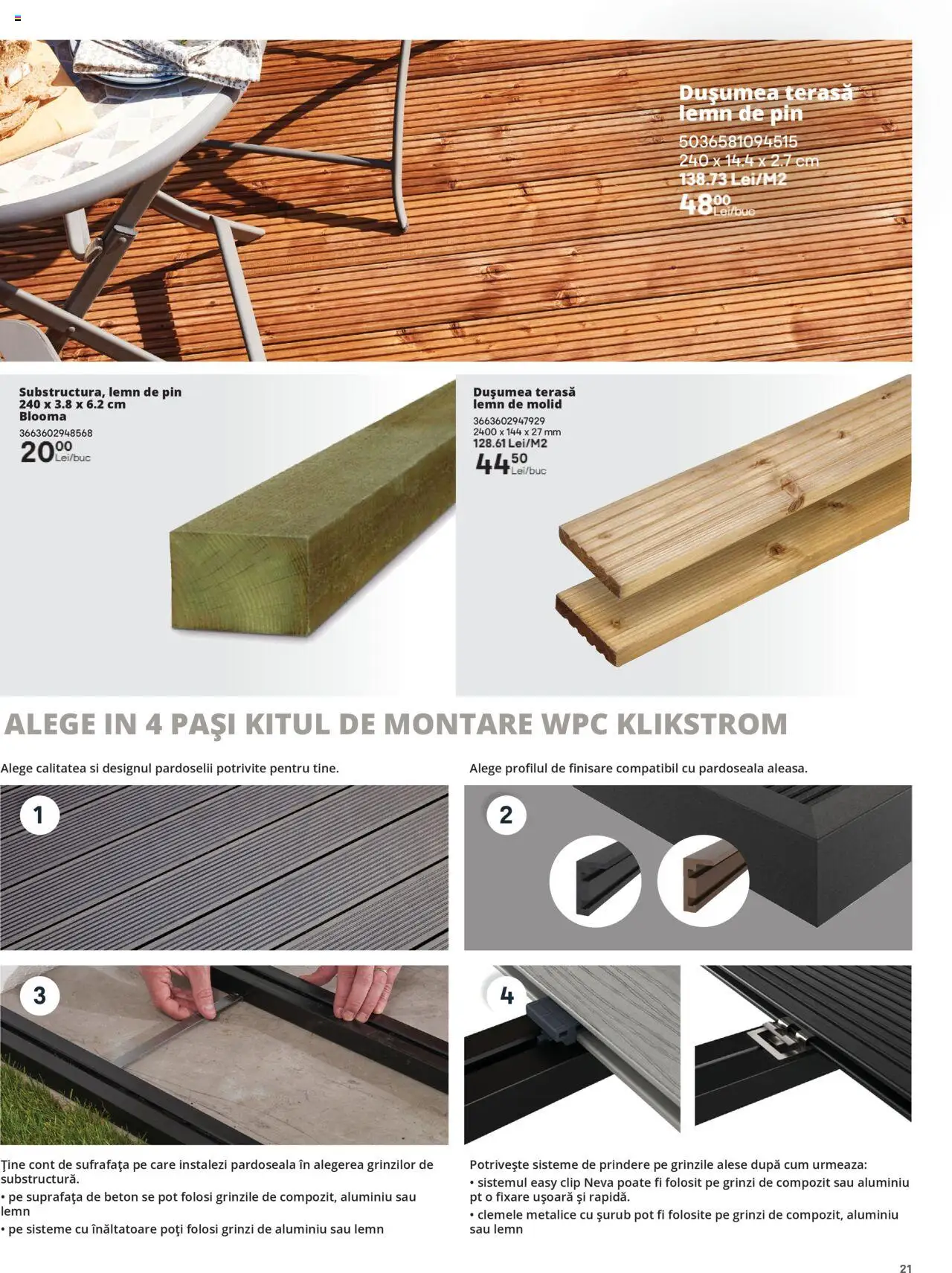 Catalog Brico Depot 14 Februarie - 31 Octombrie 2025 | Pagina 21 | Produse: Pardoseală