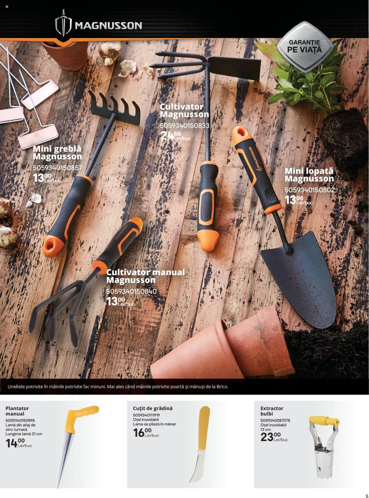 Catalog Brico Depot 14 Februarie - 31 Octombrie 2025 | Pagina 5 | Produse: Mănuși, Mâner, Cuțit