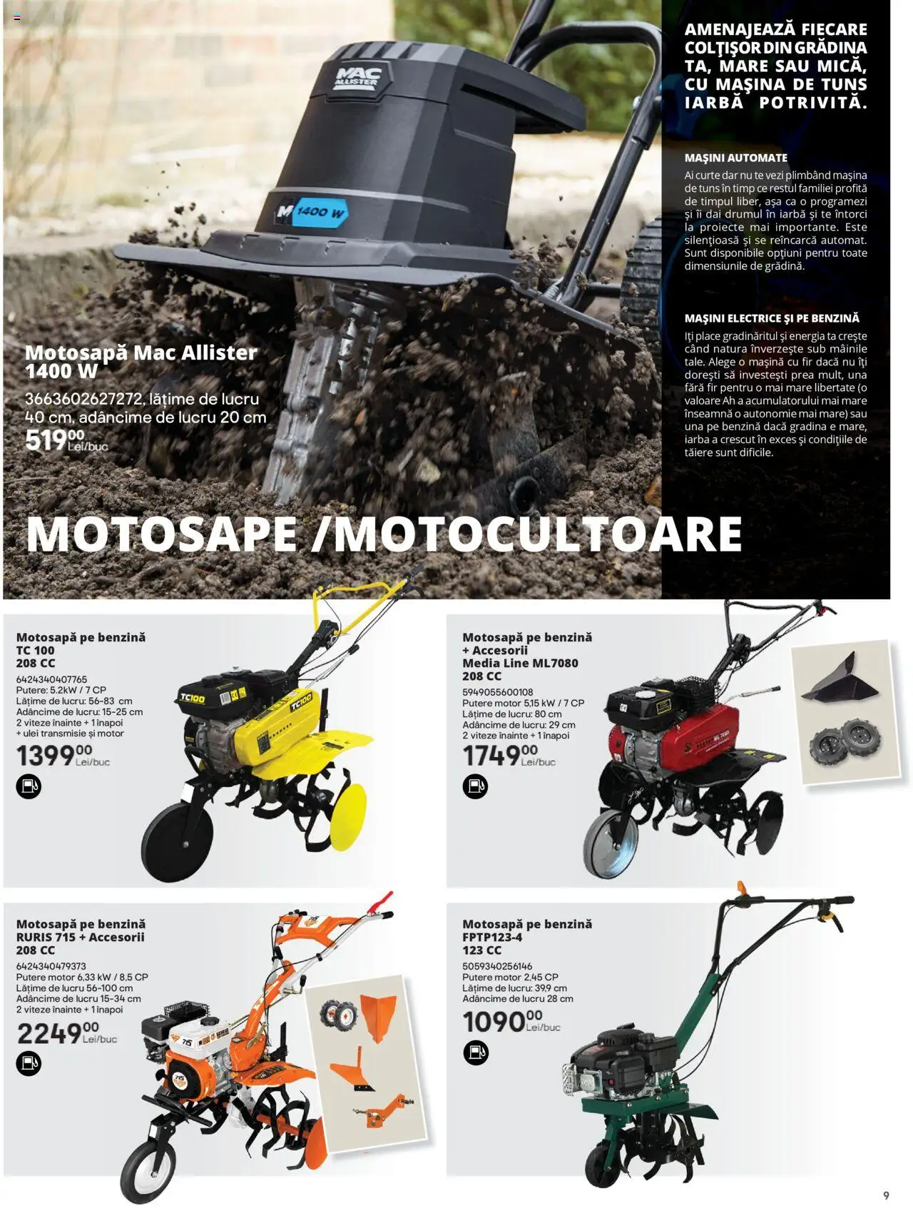 Catalog Brico Depot 14 Februarie - 31 Octombrie 2025 | Pagina 9 | Produse: Ulei, Mașină de tuns