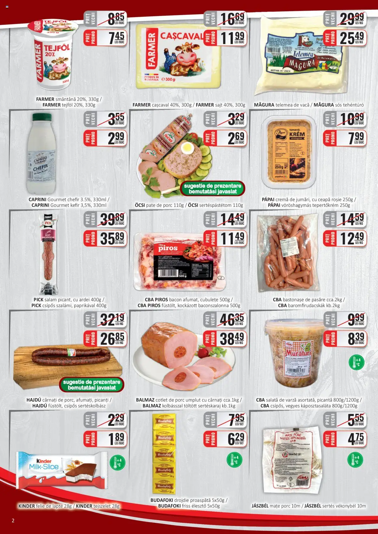 Catalog CBA 16 - 28 Februarie 2025 | Pagina 2 | Produse: Varză, Bacon, Smântână, Sos