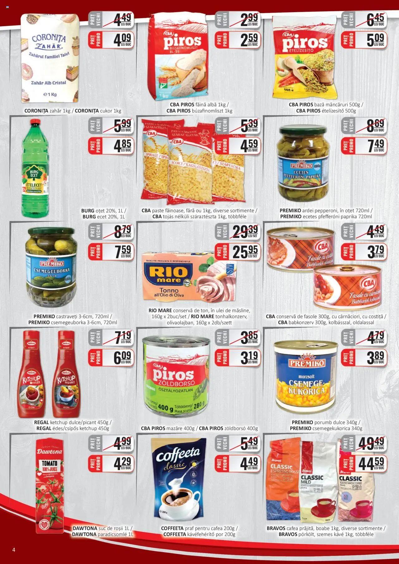 Catalog CBA 16 - 28 Februarie 2025 | Pagina 4 | Produse: Mazăre, Cafea, Ketchup, Porumb