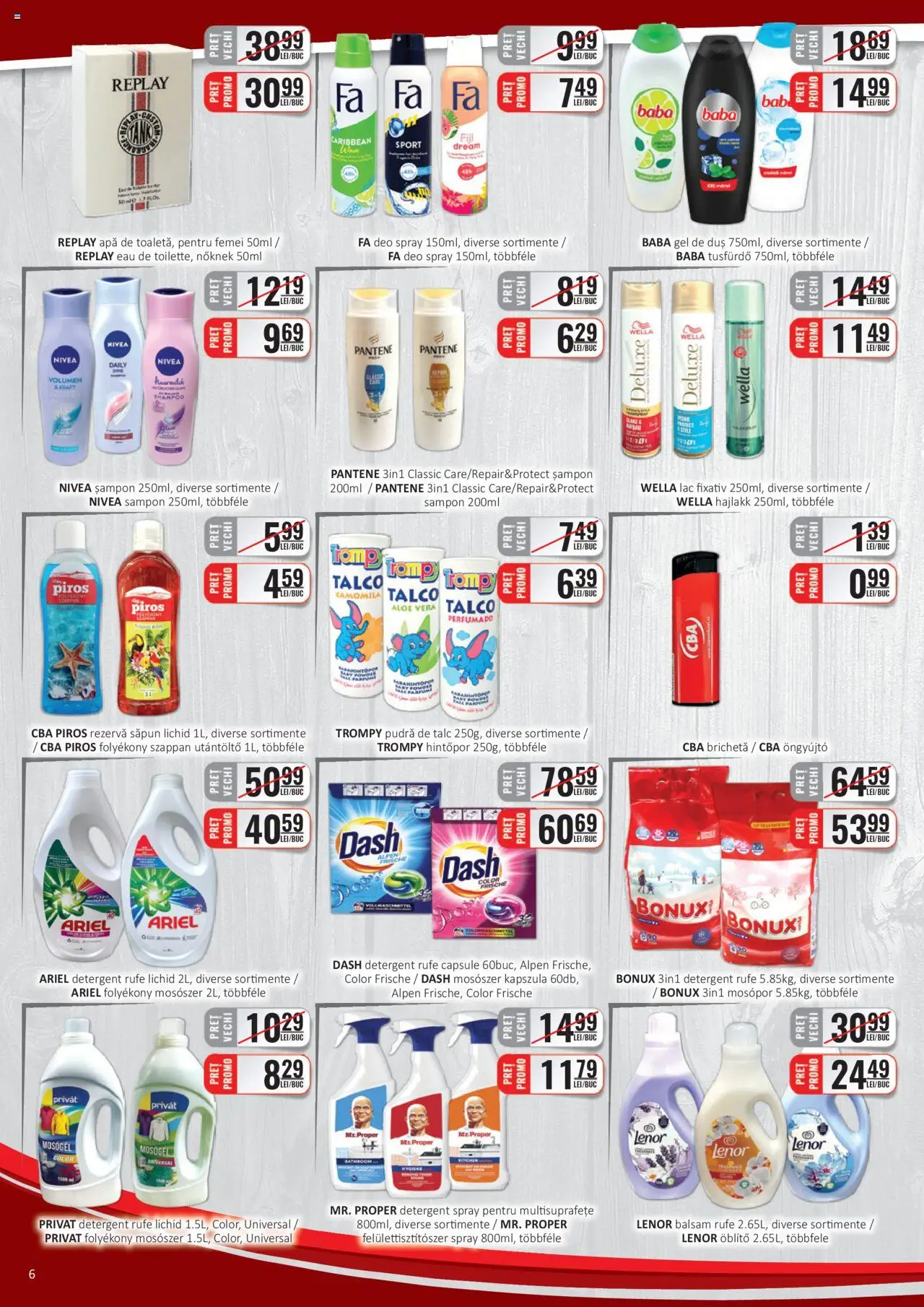 Catalog CBA 16 - 28 Februarie 2025 | Pagina 6 | Produse: Balsam, Gel de duș, Săpun lichid, Apă