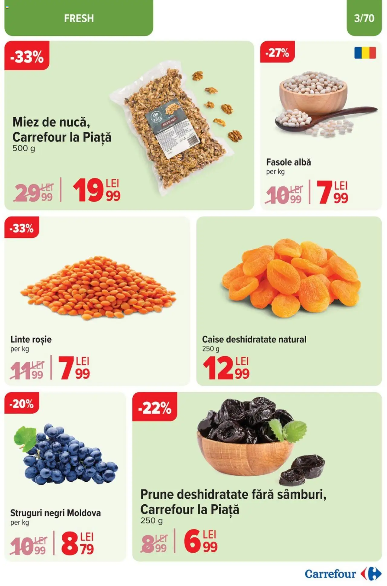Catalog Carrefour 19 - 25 Februarie 2025 | Pagina 3 | Produse: Struguri, Prune, Ahtapot, Fasole albă