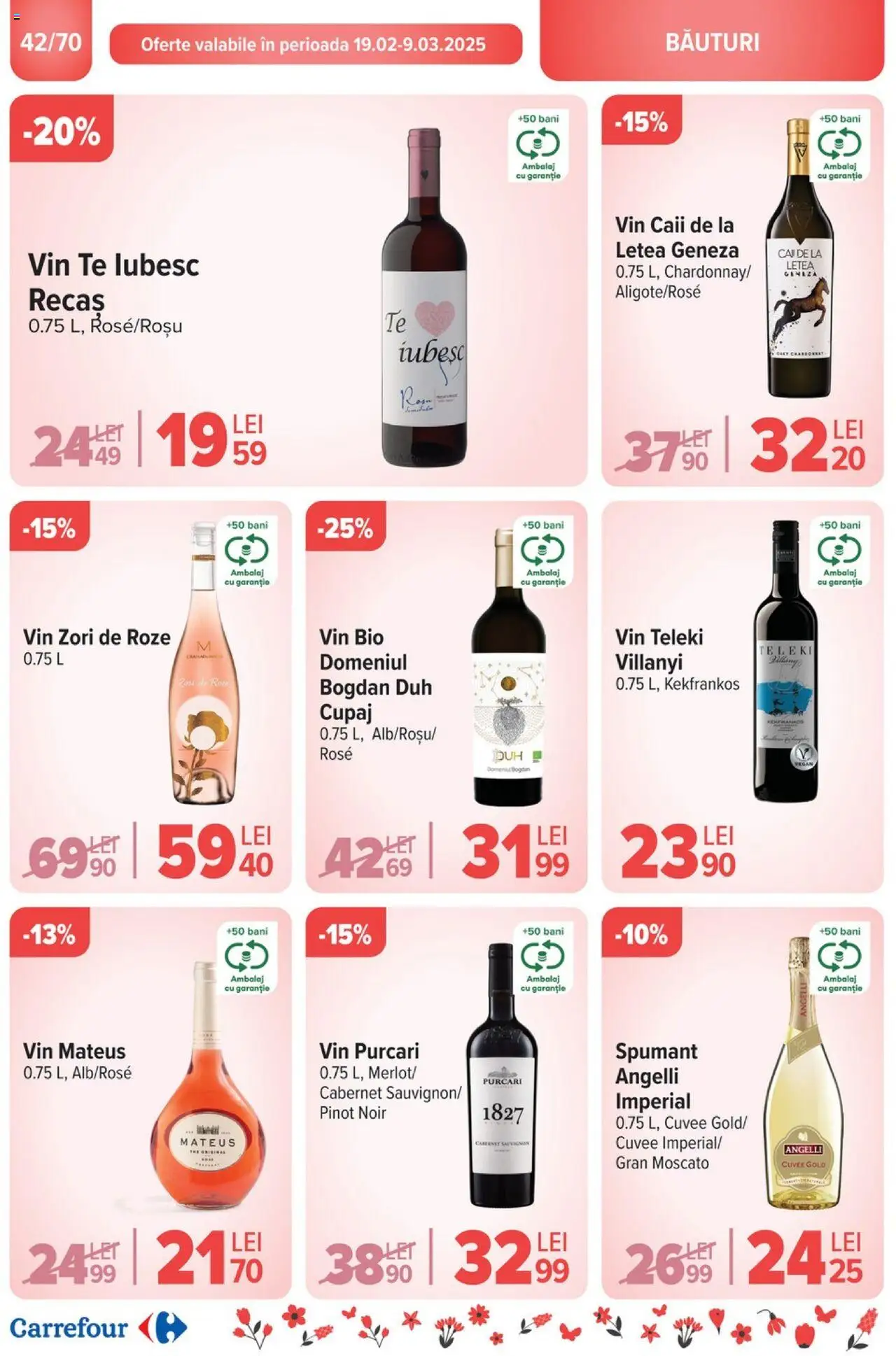 Catalog Carrefour 19 - 25 Februarie 2025 | Pagina 44 | Produse: Şerit ödül, Vin