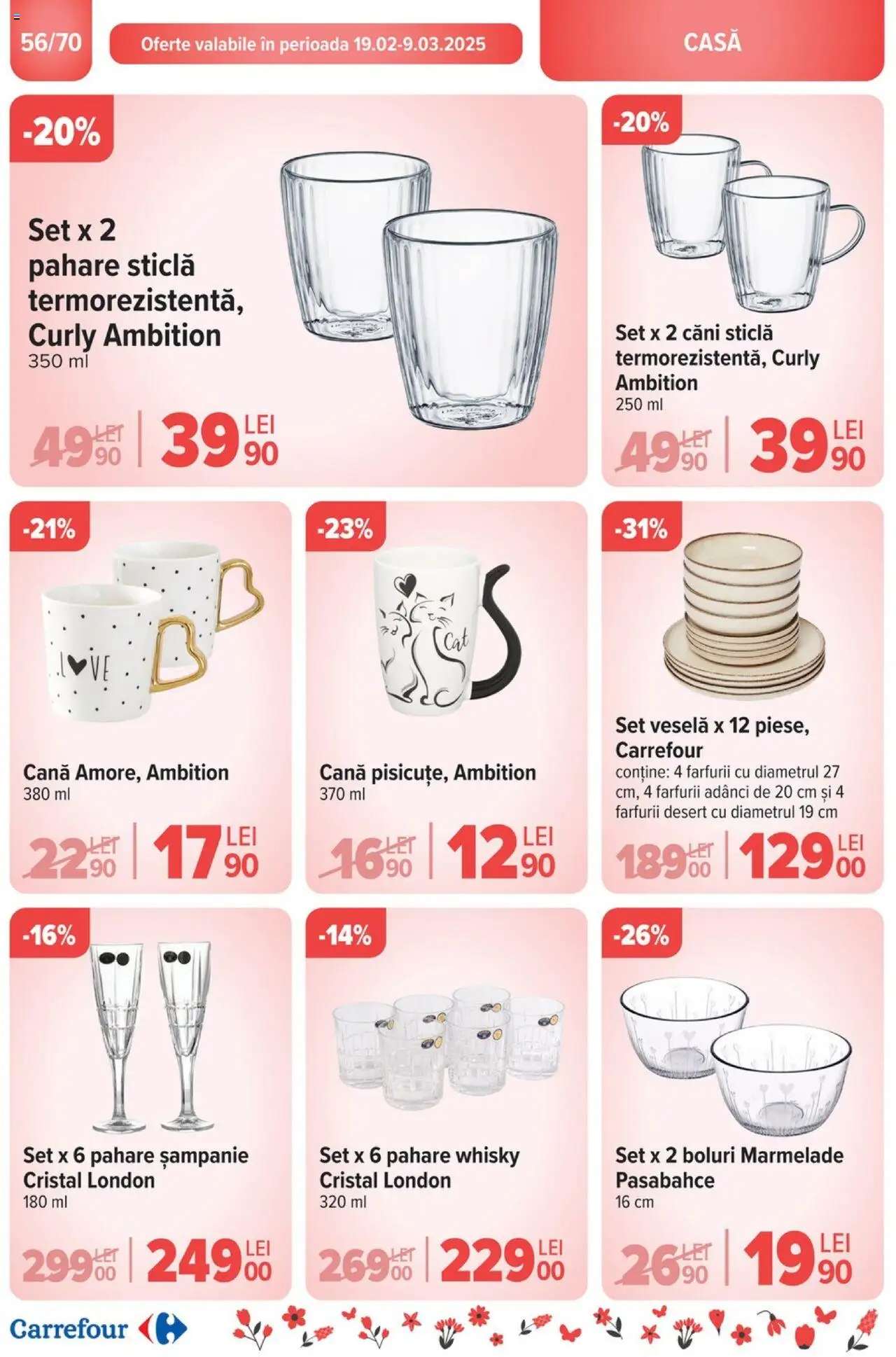 Catalog Carrefour 19 - 25 Februarie 2025 | Pagina 58 | Produse: Pahare, Dağ çileği