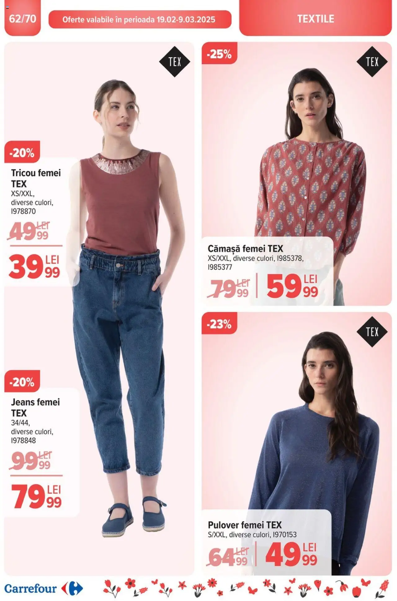 Catalog Carrefour 19 - 25 Februarie 2025 | Pagina 64 | Produse: Tricou, Pulover