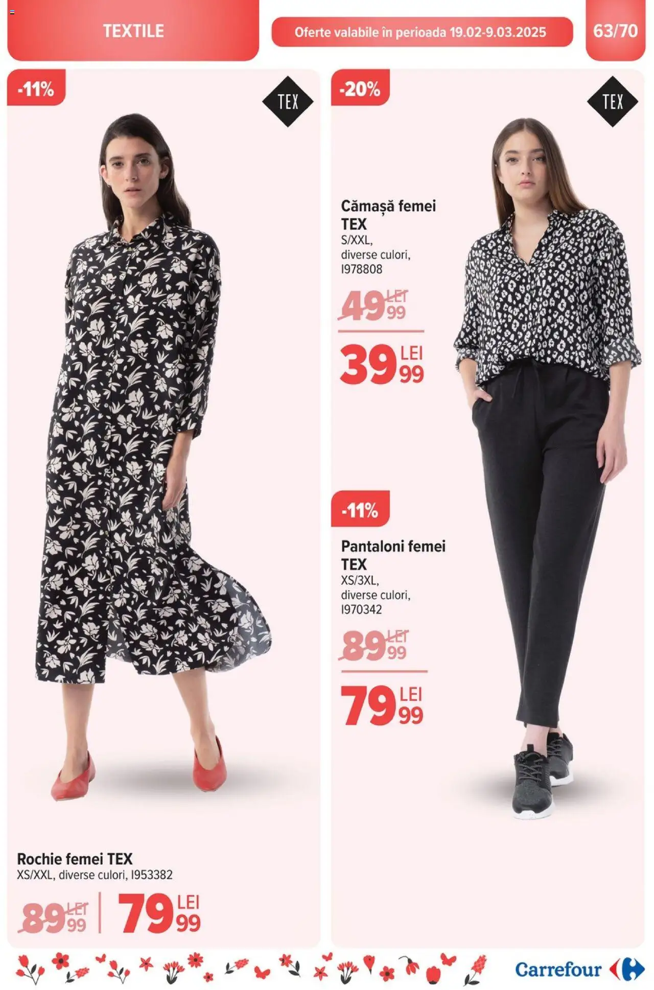 Catalog Carrefour 19 - 25 Februarie 2025 | Pagina 65 | Produse: Rochie, Pantaloni