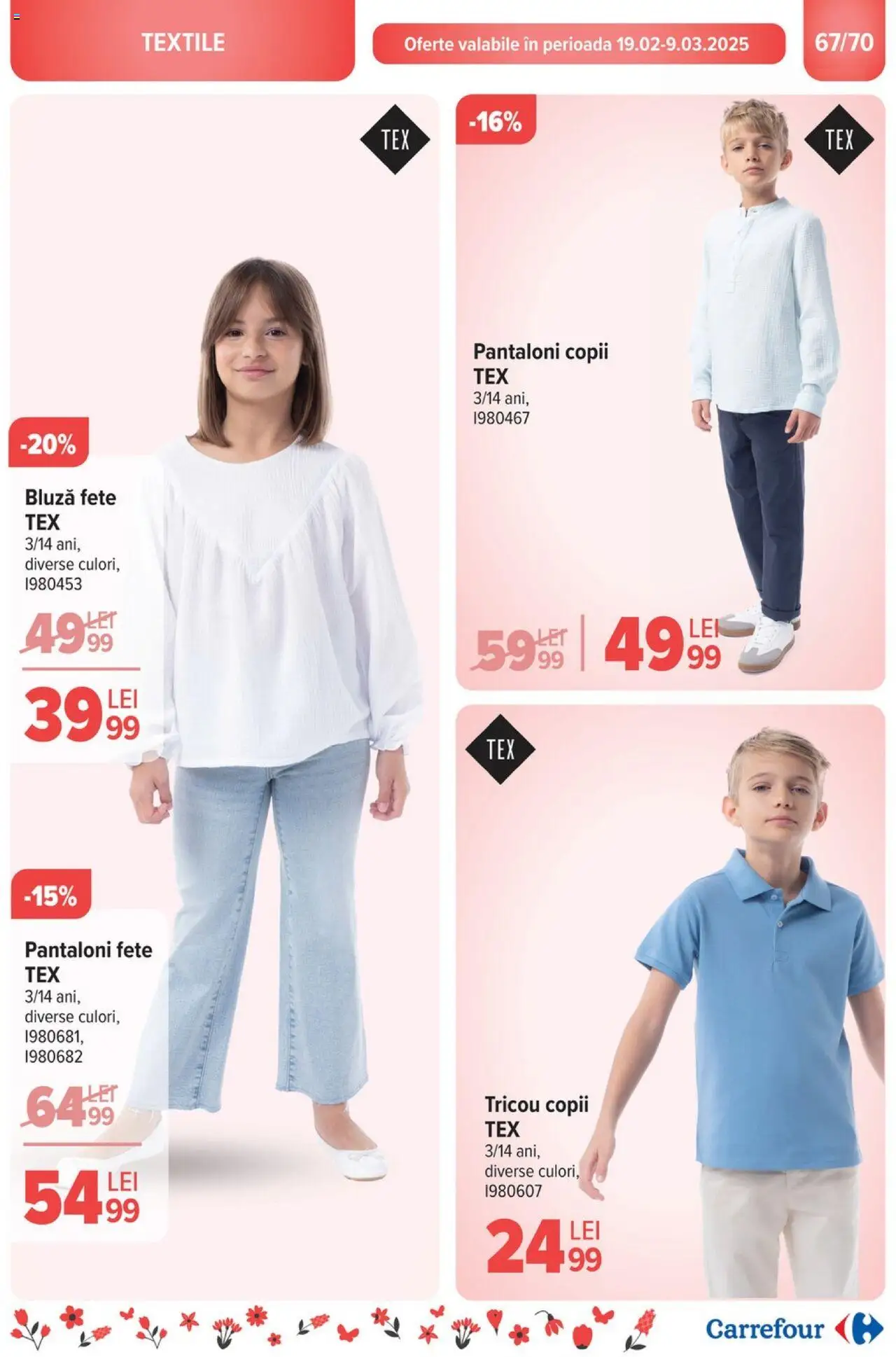 Catalog Carrefour 19 - 25 Februarie 2025 | Pagina 69 | Produse: Tricou, Bluză, Pantaloni