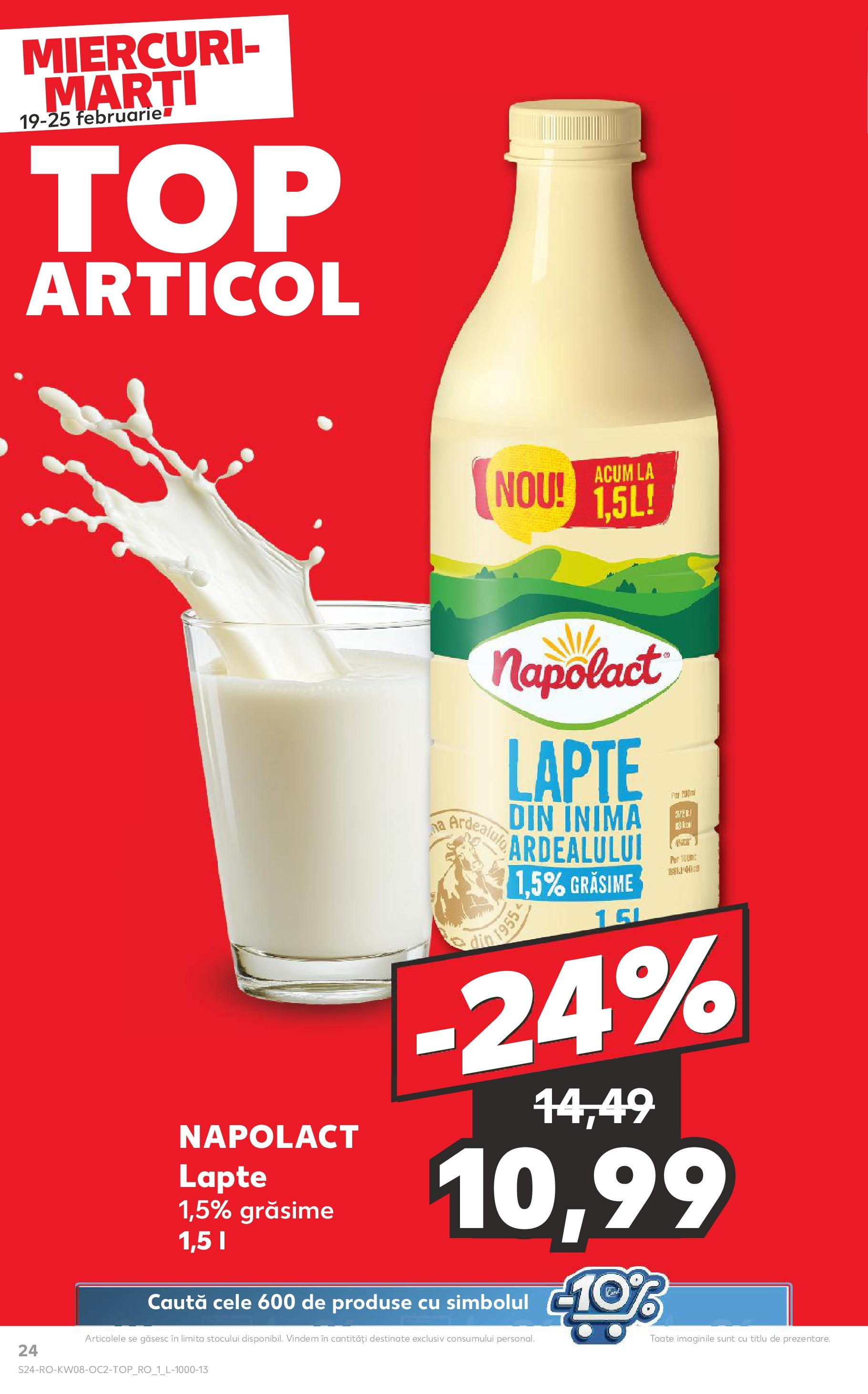 Catalog Kaufland 19 - 25 Februarie 2025 | Pagina 24 | Produse: Lapte