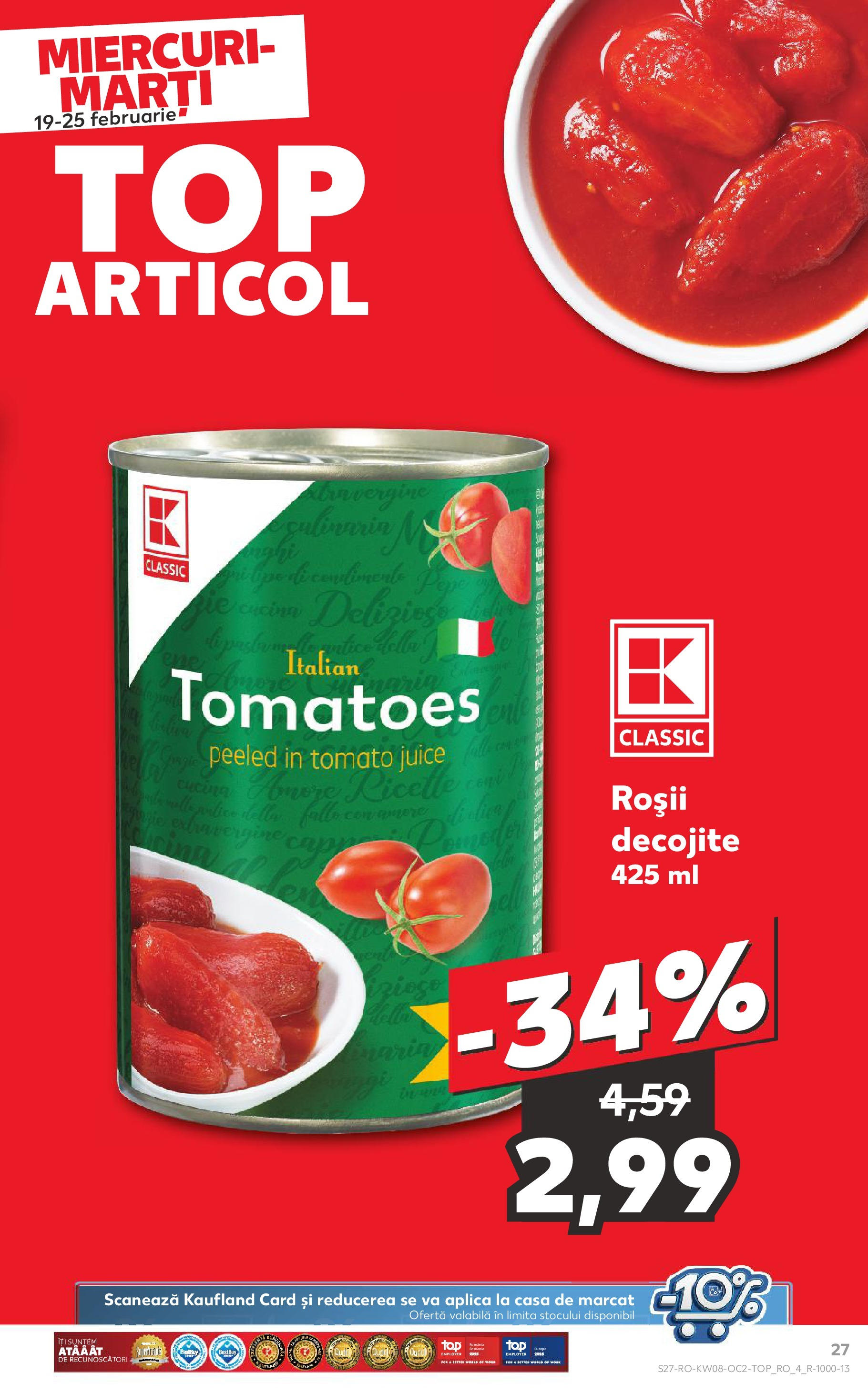 Catalog Kaufland 19 - 25 Februarie 2025 | Pagina 27 | Produse: Roșii