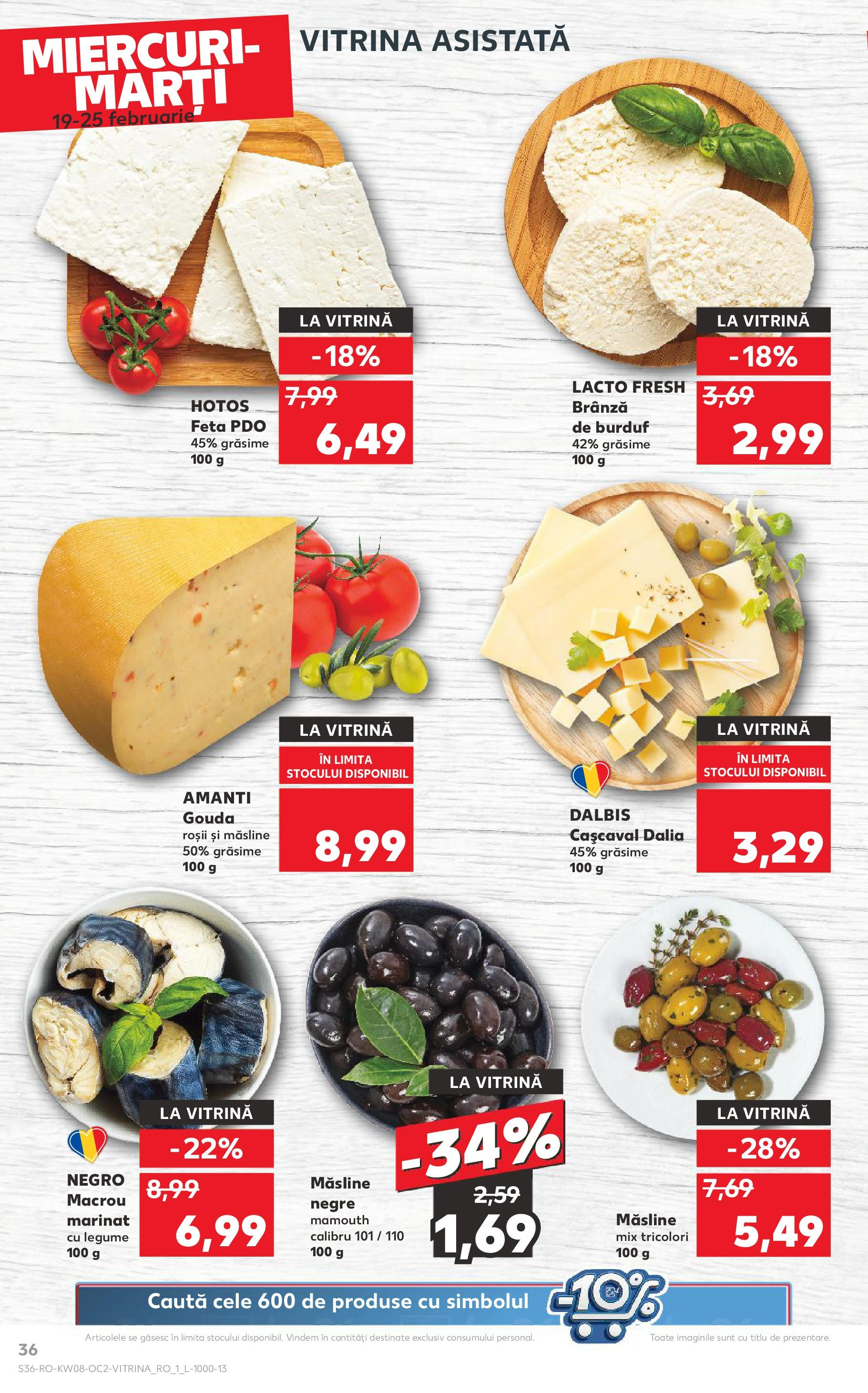 Catalog Kaufland 19 - 25 Februarie 2025 | Pagina 36 | Produse: Măsline, Brânză, Roșii, Legume
