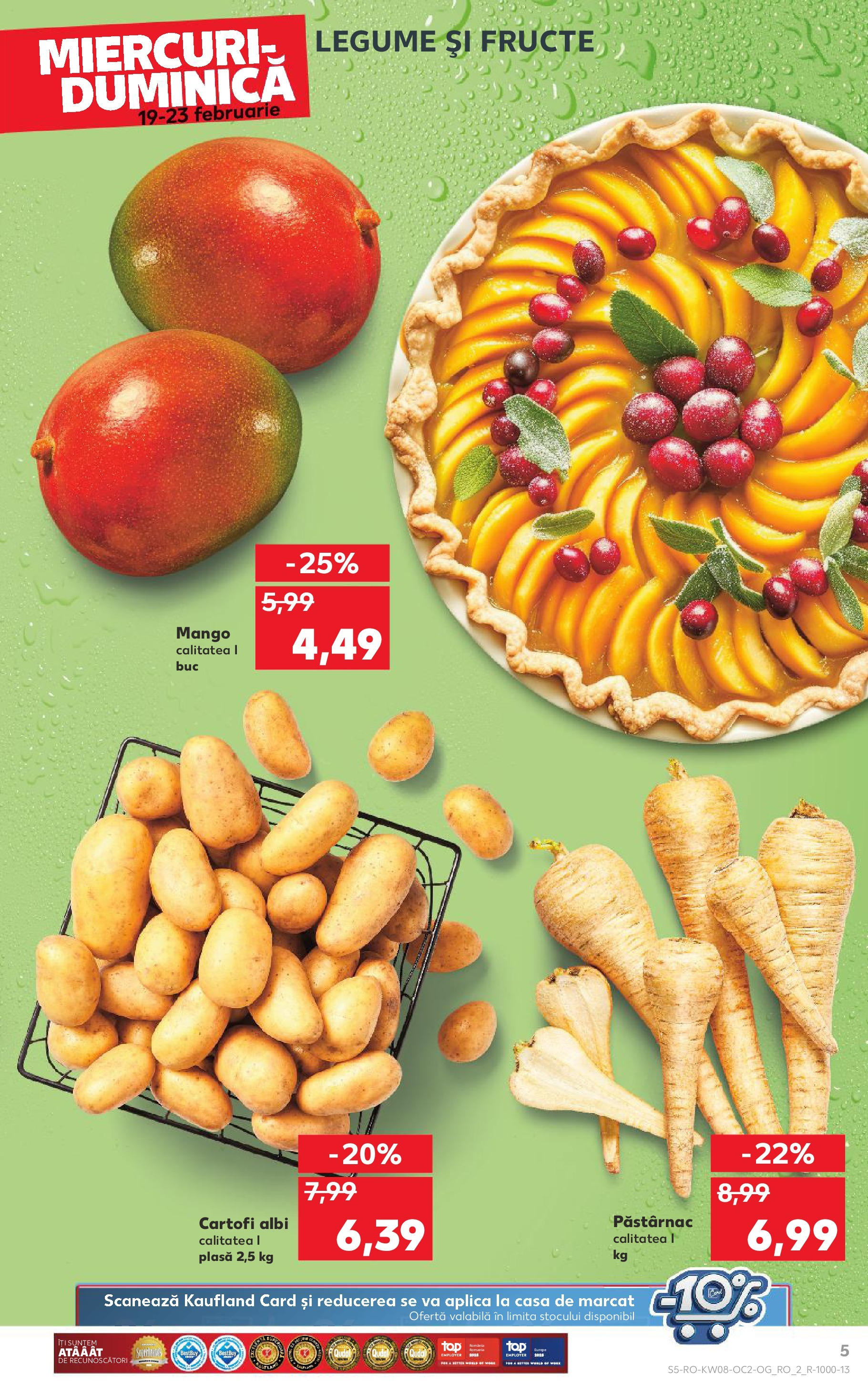 Catalog Kaufland 19 - 25 Februarie 2025 | Pagina 5 | Produse: Press Kemik, Cartofi, Legume, Mango