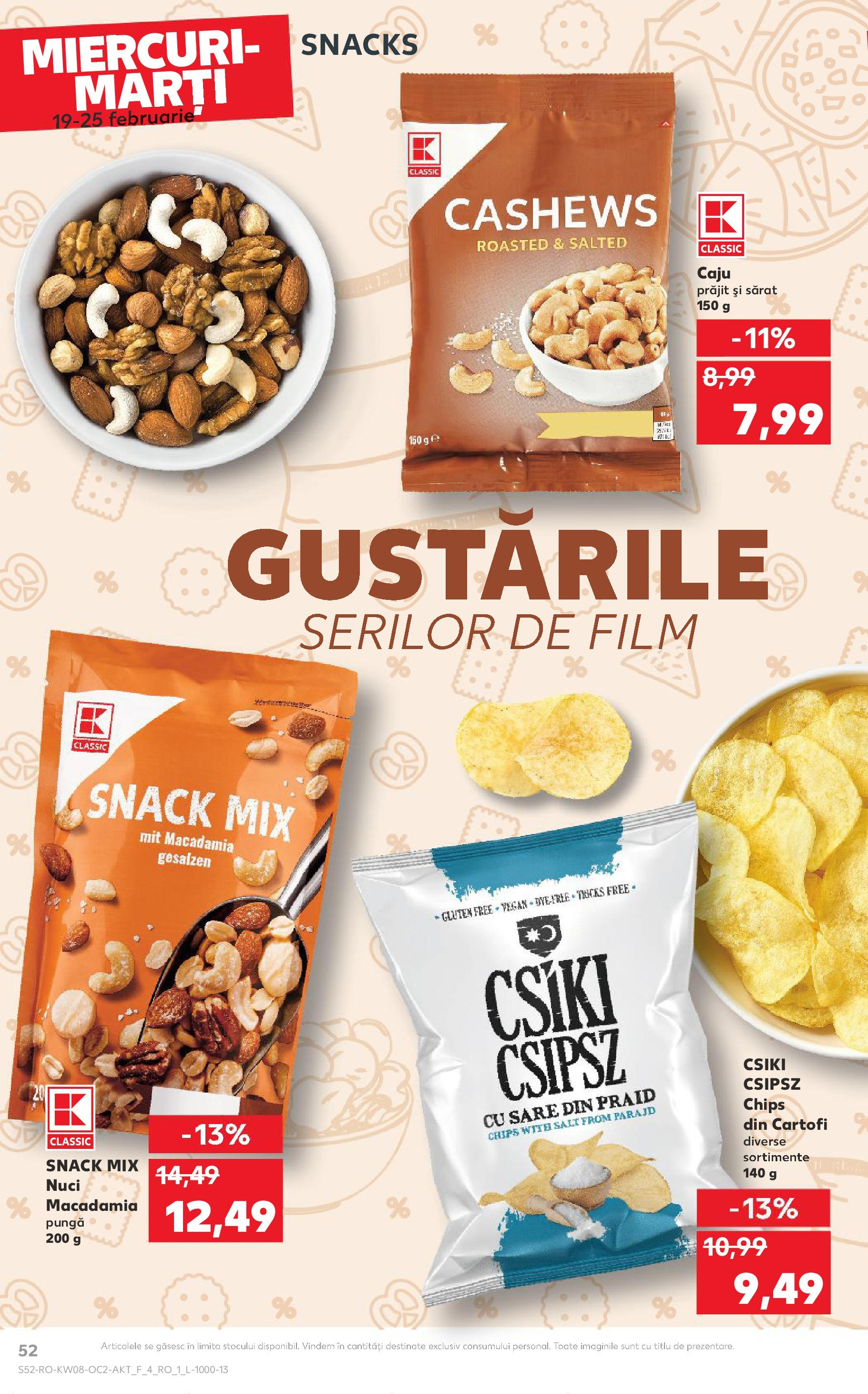 Catalog Kaufland 19 - 25 Februarie 2025 | Pagina 52 | Produse: Caju, Nuci, Cartofi, Sare