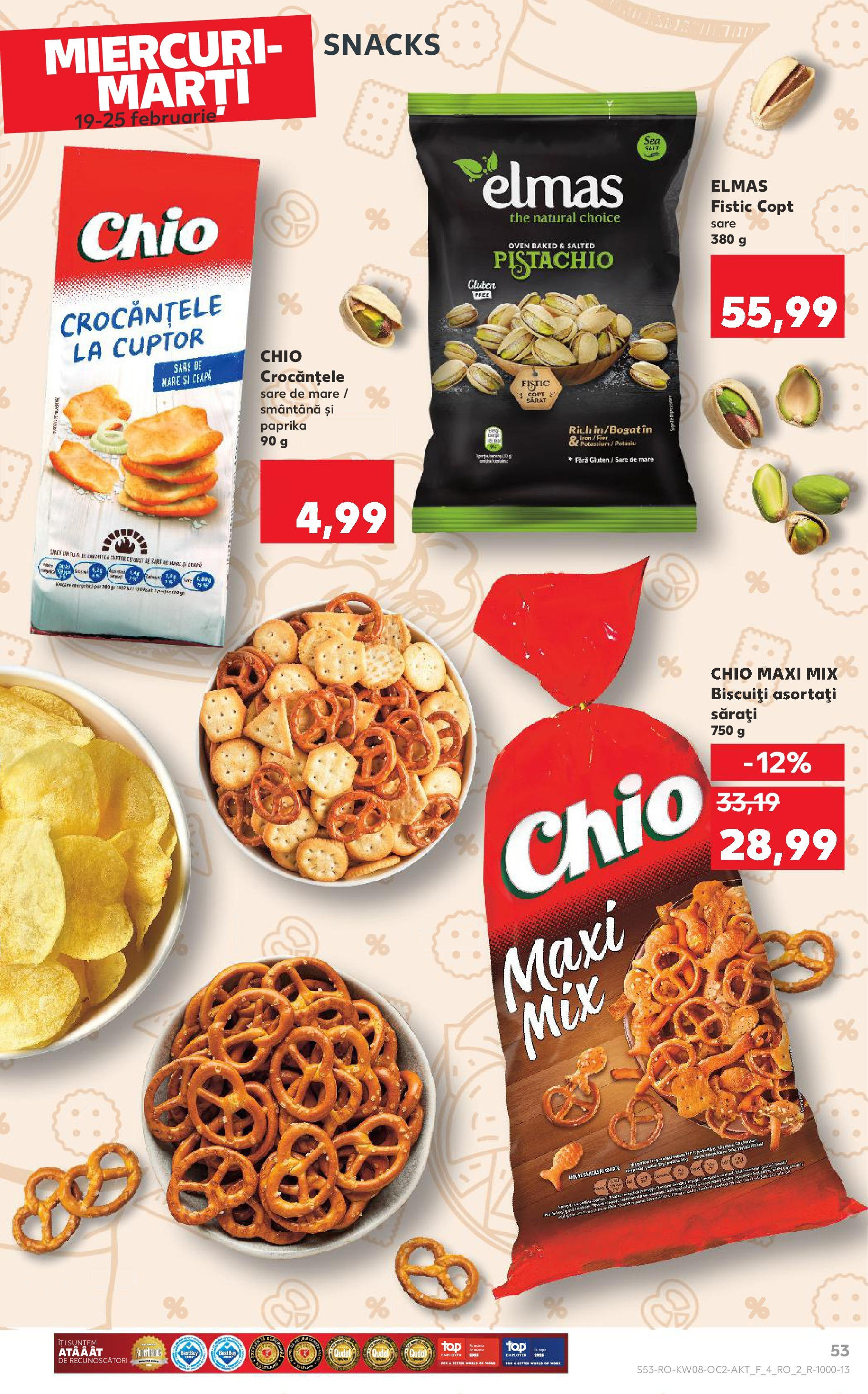 Catalog Kaufland 19 - 25 Februarie 2025 | Pagina 53 | Produse: Fistic, Biscuiți, Ceapă, Sare