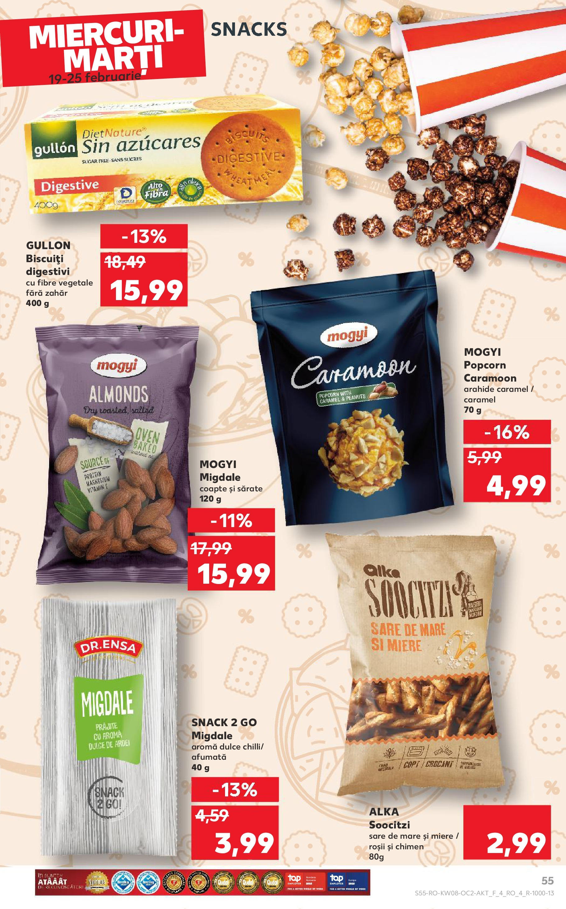 Catalog Kaufland 19 - 25 Februarie 2025 | Pagina 55 | Produse: Arahide, Roșii, Biscuiți, Sare