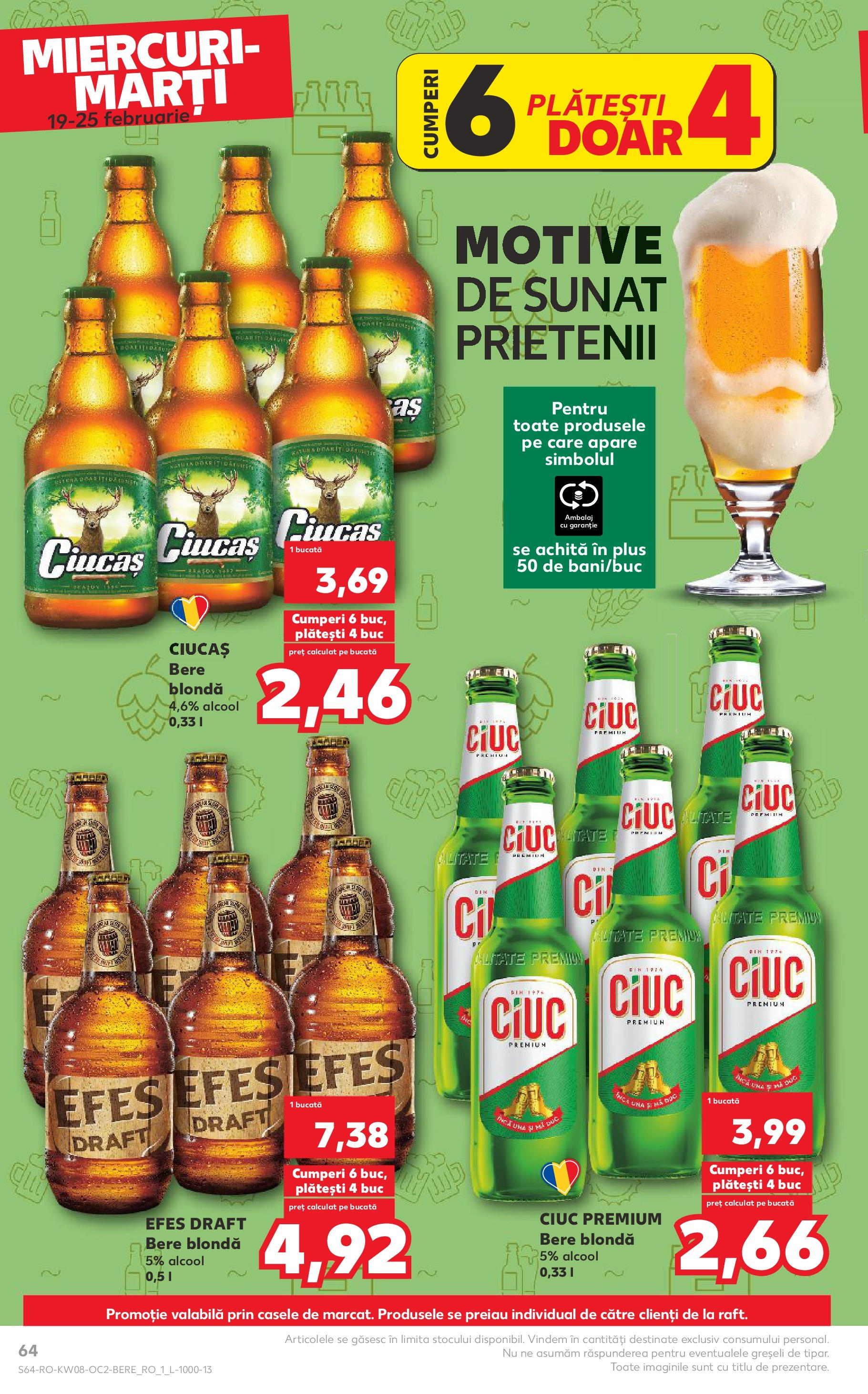 Catalog Kaufland 19 - 25 Februarie 2025 | Pagina 64 | Produse: Bere
