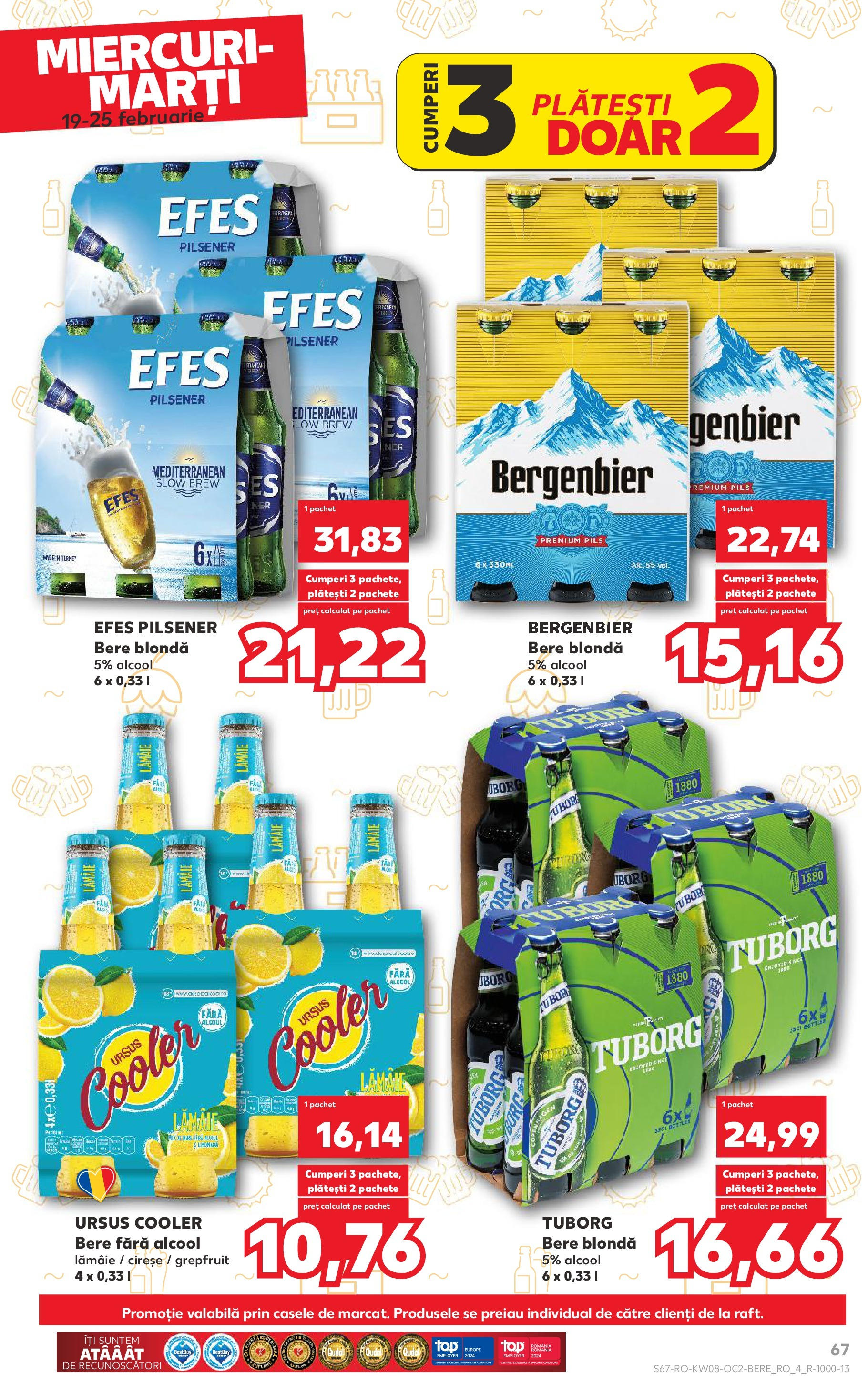 Catalog Kaufland 19 - 25 Februarie 2025 | Pagina 67 | Produse: Bere, Plastik Kulübe, Cireșe, Lămâie