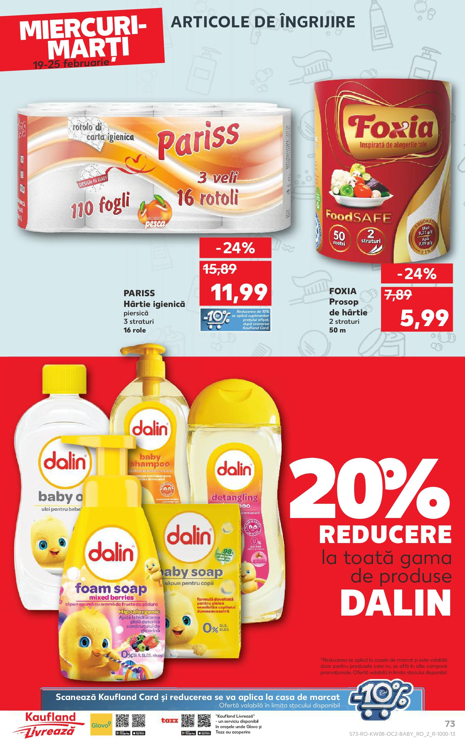 Catalog Kaufland 19 - 25 Februarie 2025 | Pagina 73 | Produse: Piersică, Role, Săpun, Fructe