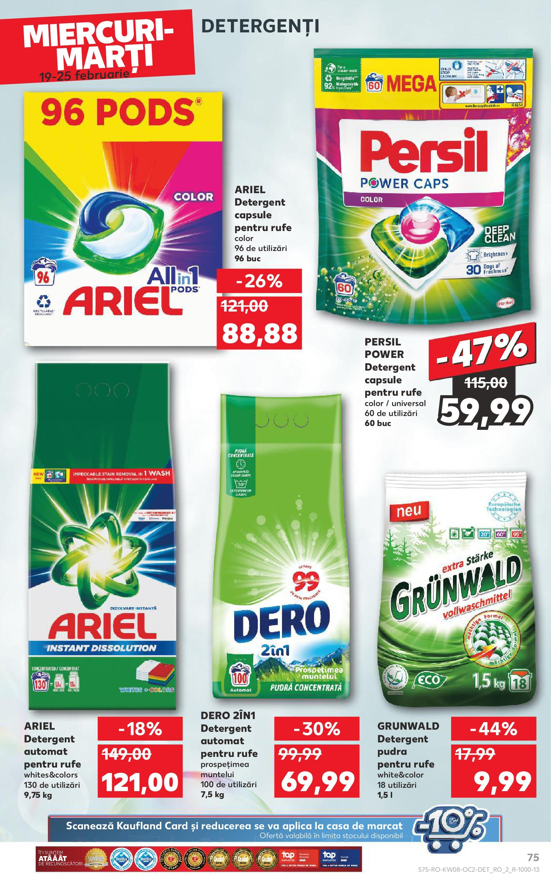 Catalog Kaufland 19 - 25 Februarie 2025 | Pagina 75 | Produse: Pomelo, Kedi Ödül Oyuncakları, Pudră, Detergent
