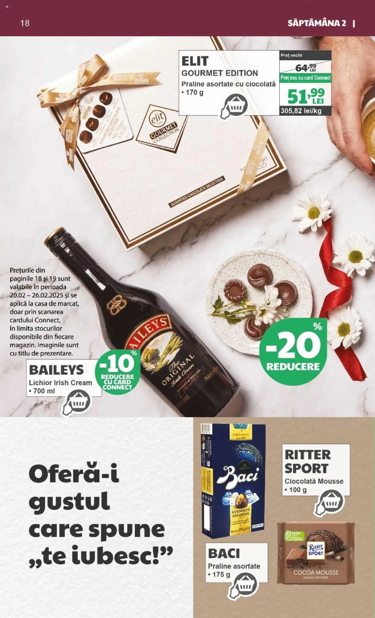 Catalog Mega Image 13 Februarie - 12 Martie 2025 | Pagina 18 | Produse: Praline, Lichior, Ciocolată