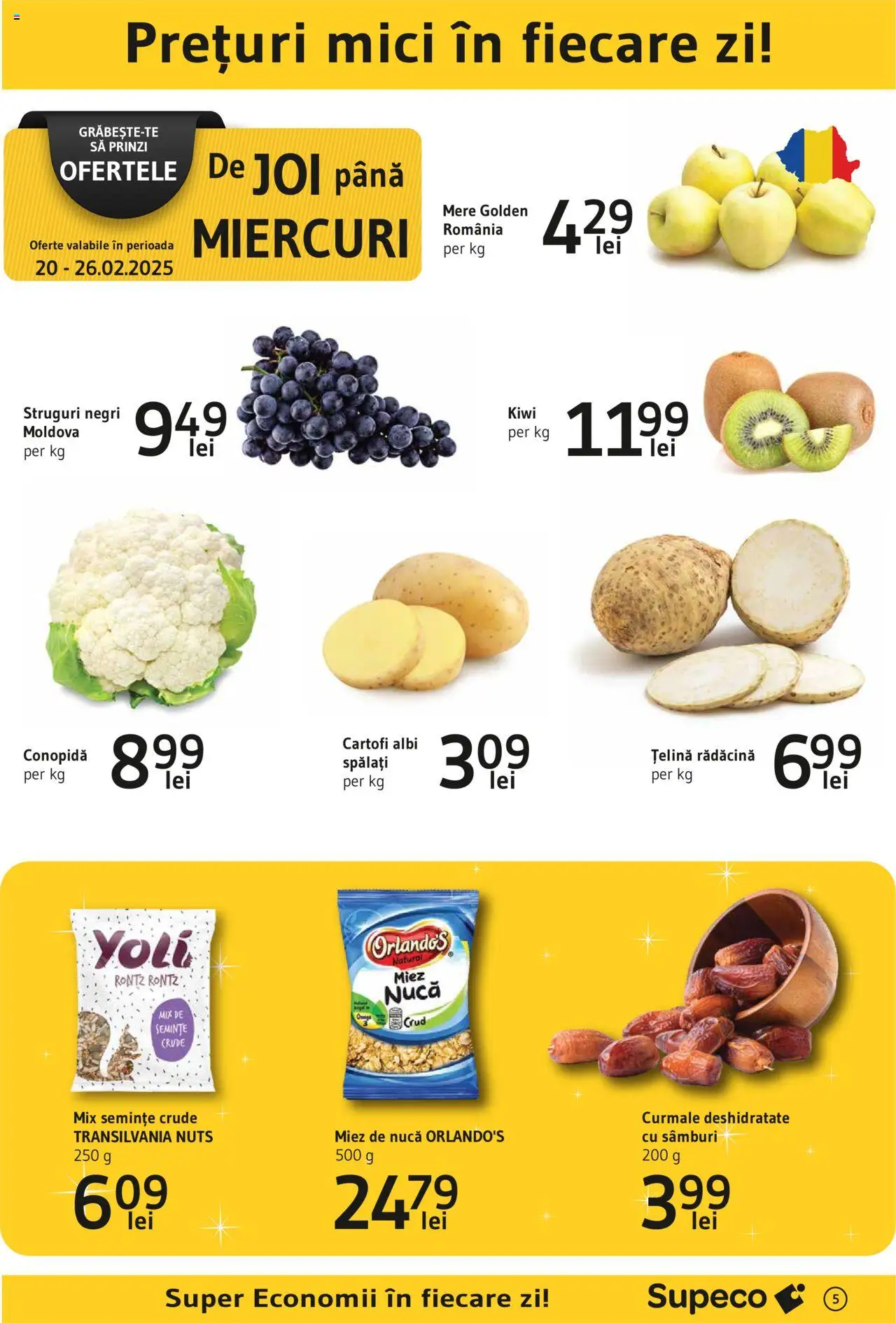 Catalog Supeco 20 Februarie - 5 Martie 2025 | Pagina 5 | Produse: Struguri, Conopidă, Semințe, Cartofi