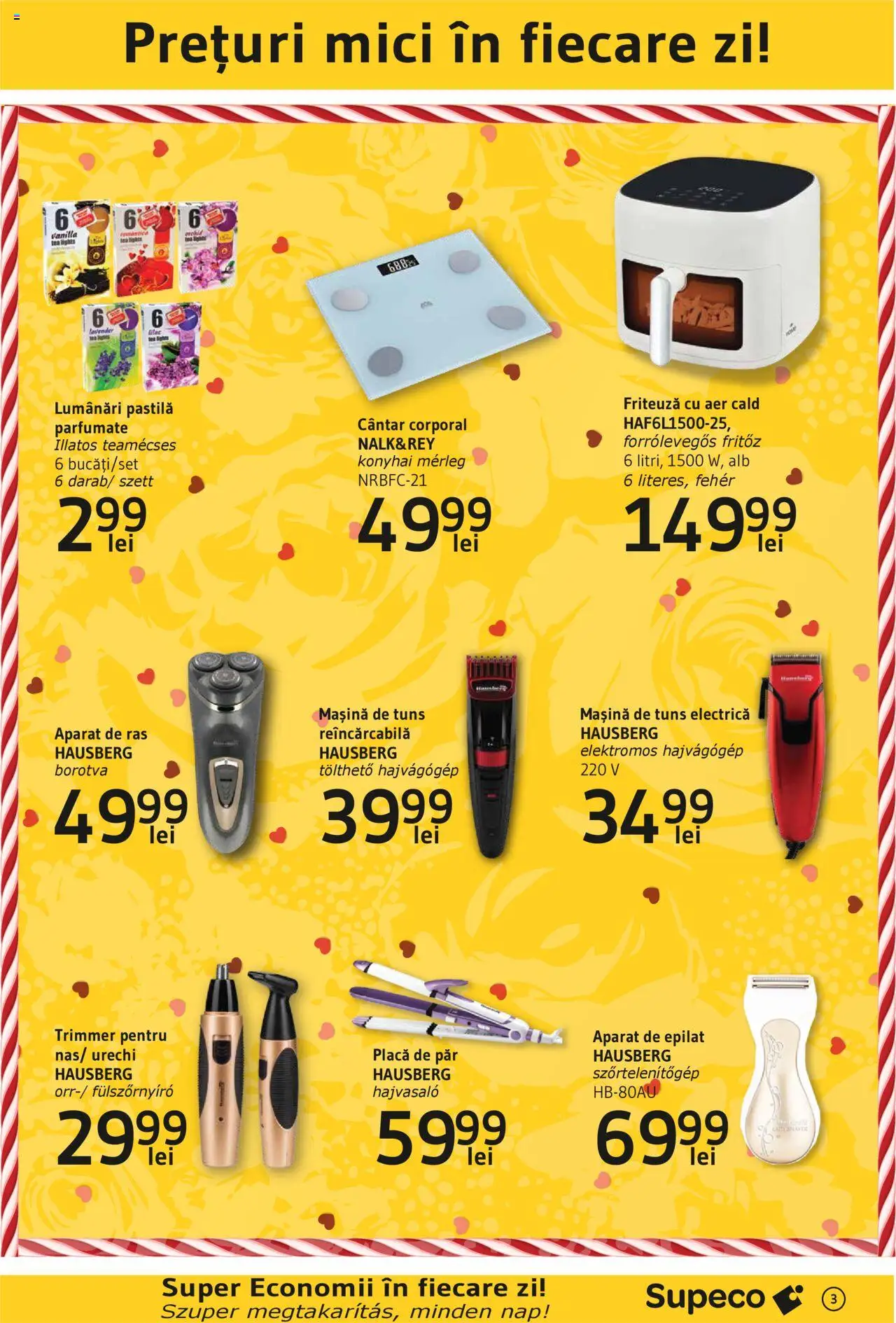 Catalog Supeco 20 Februarie - 5 Martie 2025 | Pagina 3 | Produse: Ginseng, Aparat De Ras, Cântar, Mașină de tuns