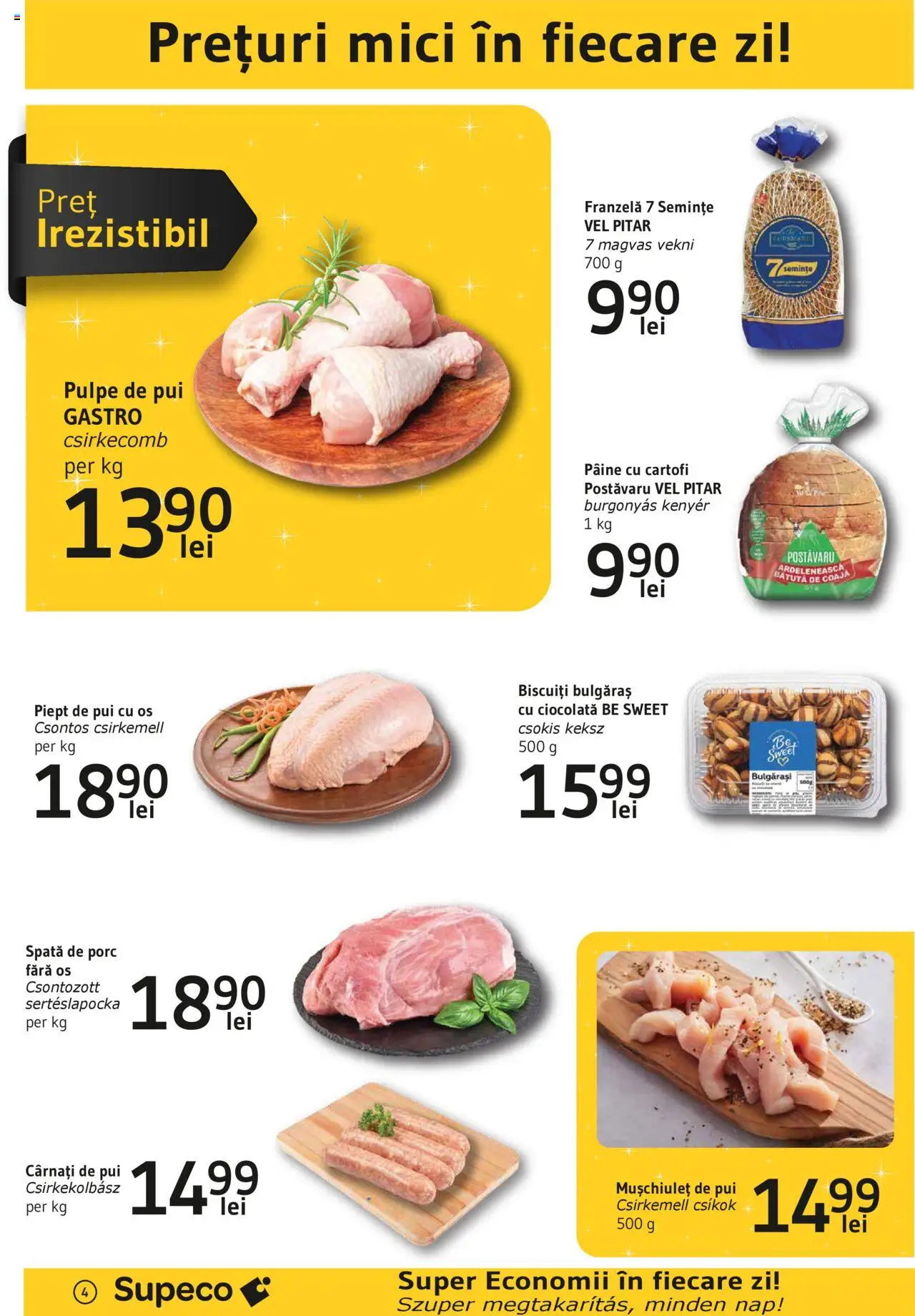 Catalog Supeco 20 Februarie - 5 Martie 2025 | Pagina 4 | Produse: Pâine, Ciocolată, Biscuiți, Cârnați