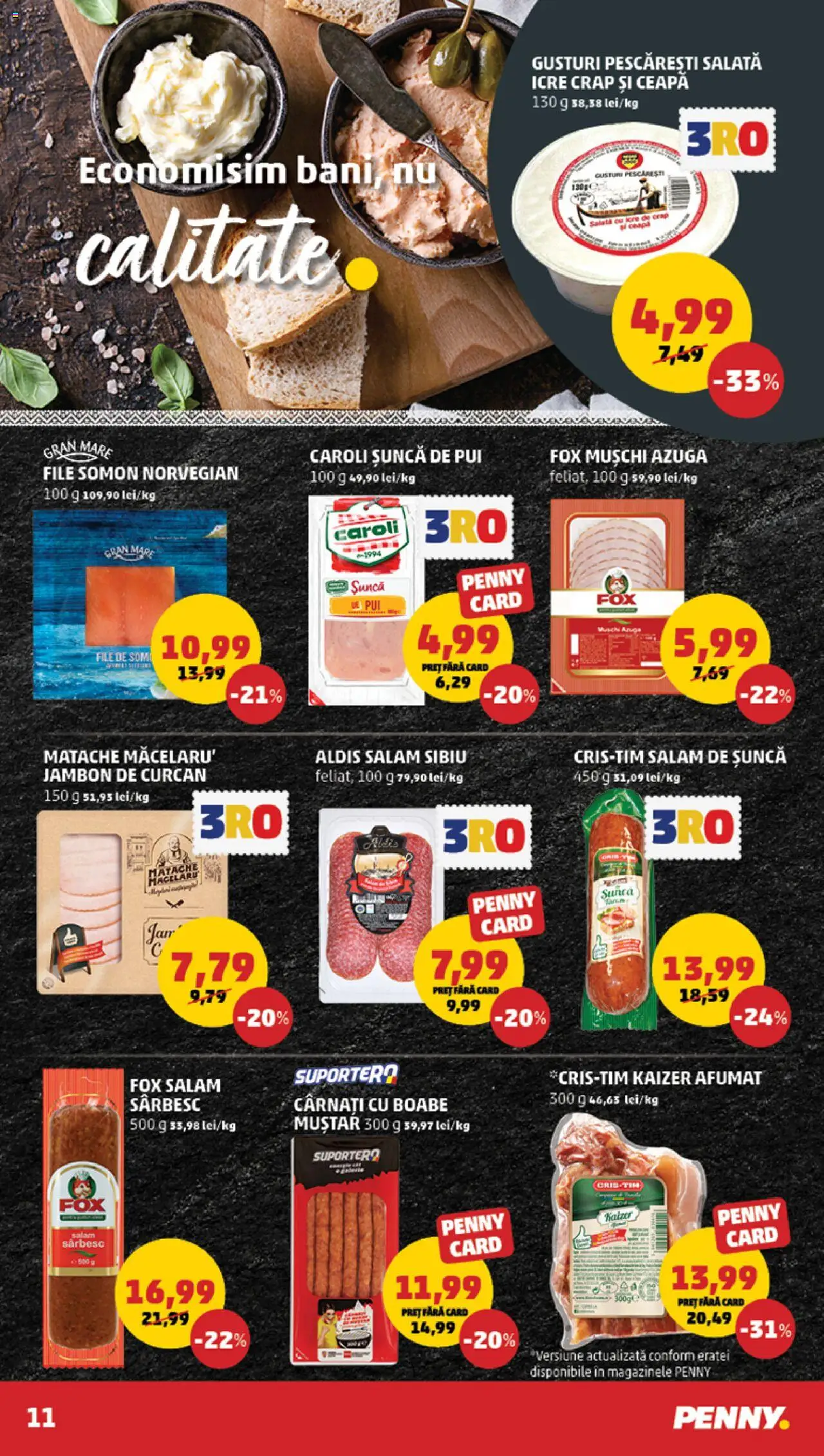 Catalog PENNY Market 19 - 25 Februarie 2025 | Pagina 11 | Produse: Șuncă, Muștar, Salată, Ceapă