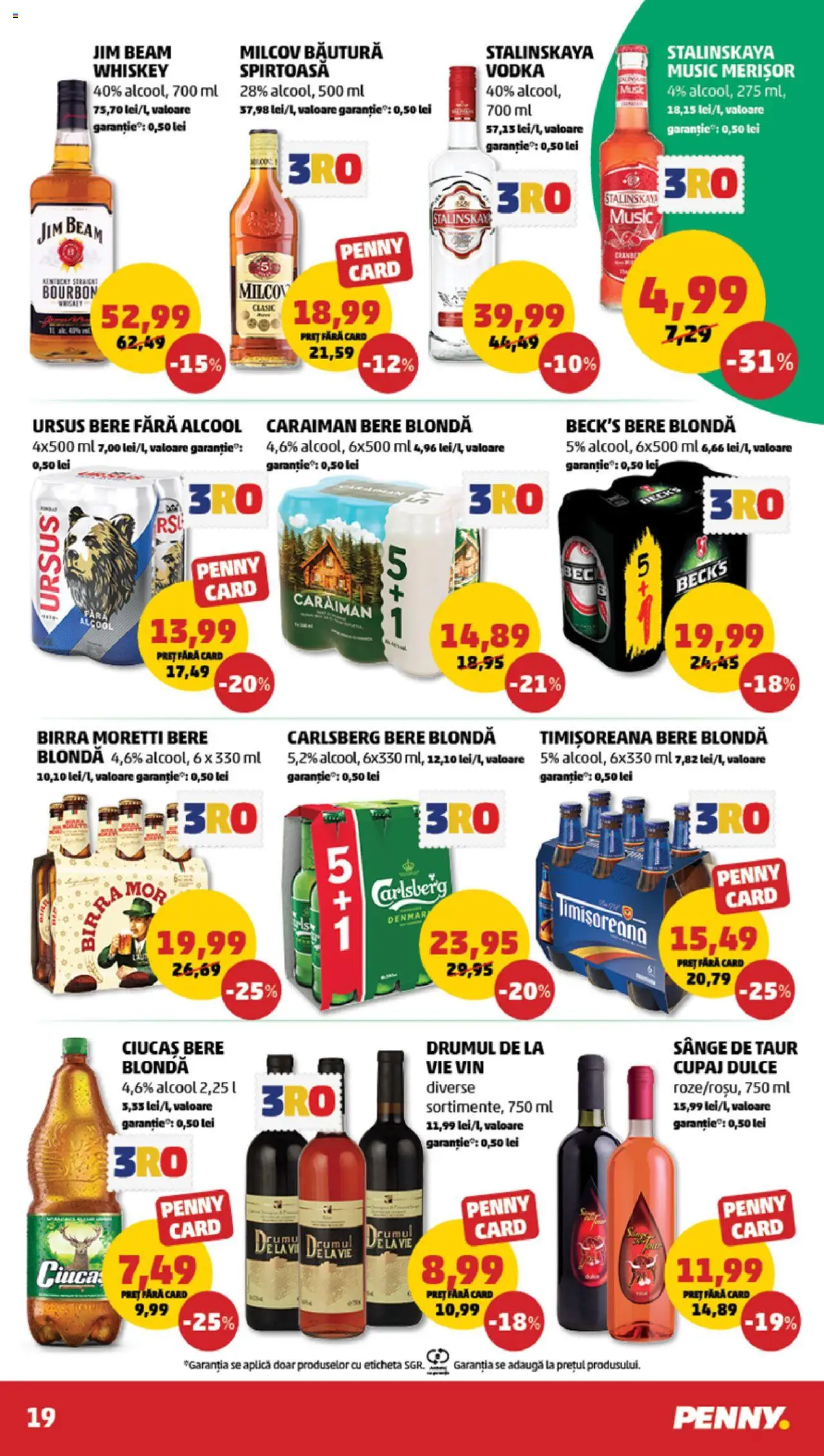 Catalog PENNY Market 19 - 25 Februarie 2025 | Pagina 19 | Produse: Vin, Bere, Bourbon, Whiskey