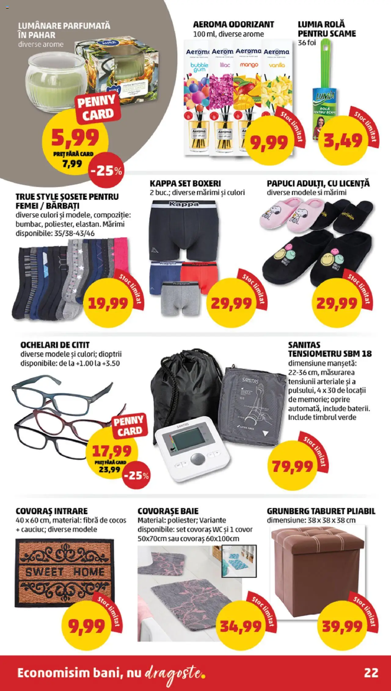Catalog PENNY Market 19 - 25 Februarie 2025 | Pagina 22 | Produse: Tensiometru, Covor, Bisiklet Aparatları, Boxeri