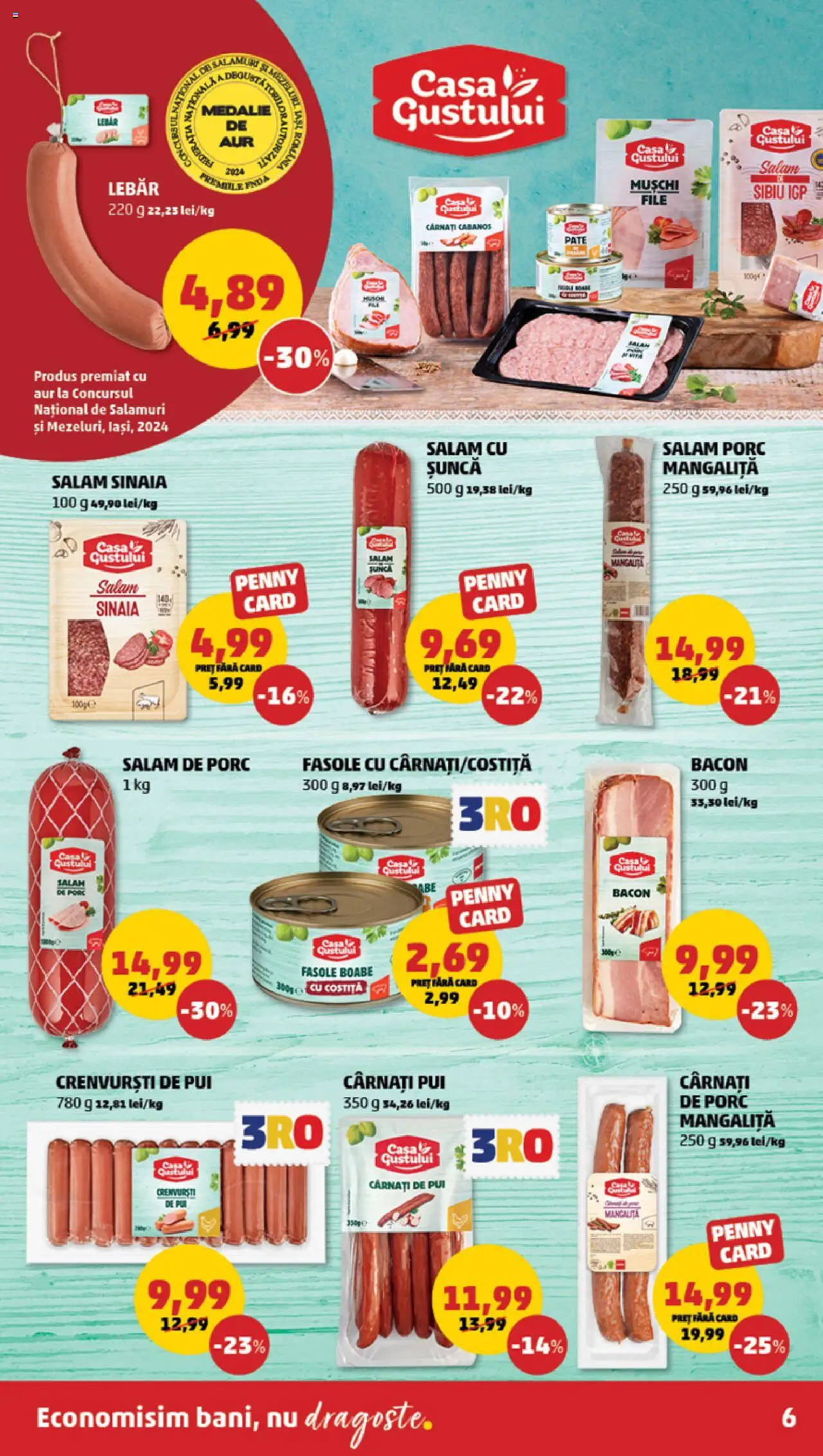 Catalog PENNY Market 19 - 25 Februarie 2025 | Pagina 6 | Produse: Pate, Bacon, Salam, Cârnați