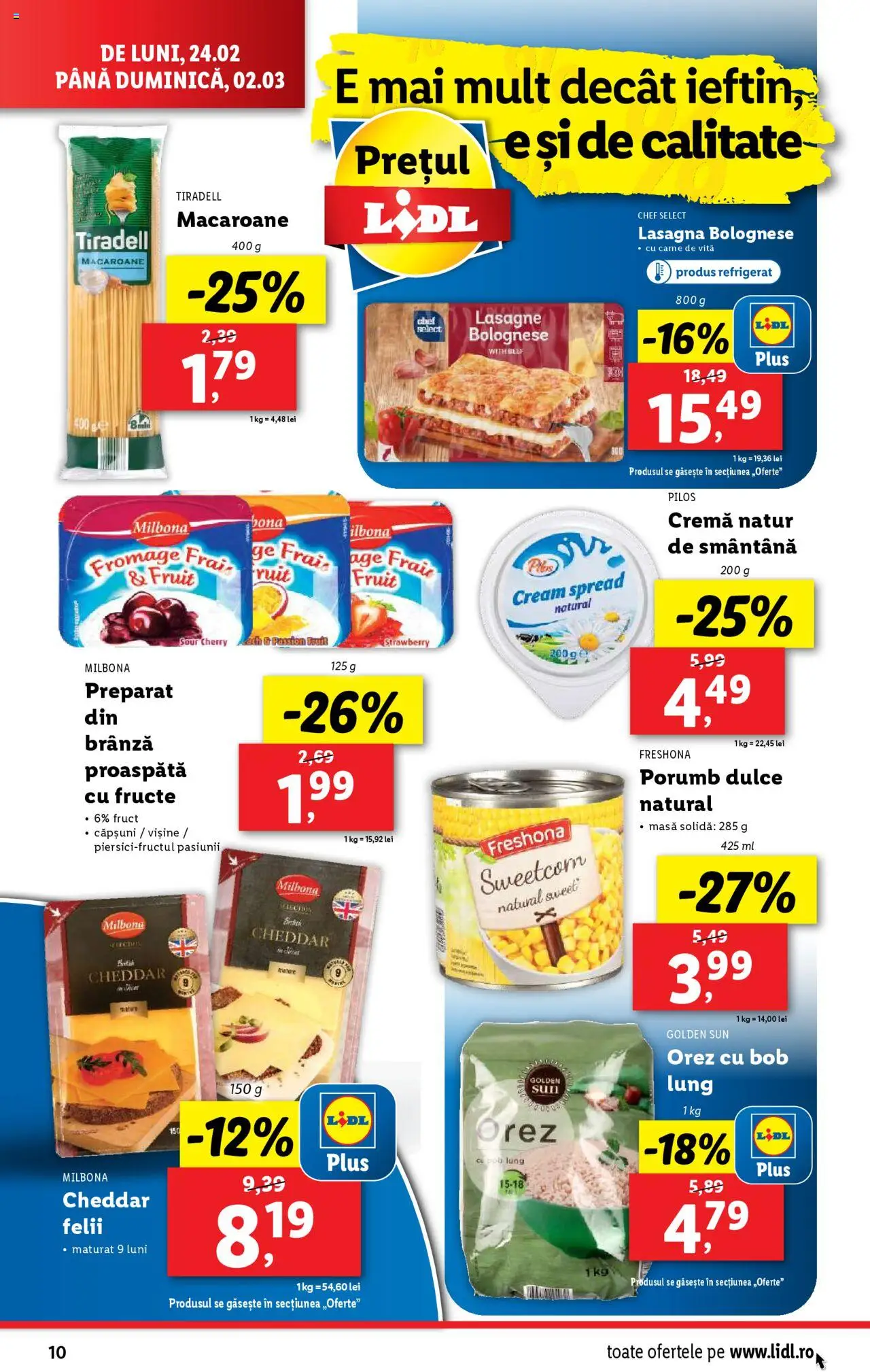 Catalog LIDL 24 Februarie - 2 Martie 2025 | Pagina 10 | Produse: Toplar, Masă, Carne De Vită, Căpșuni