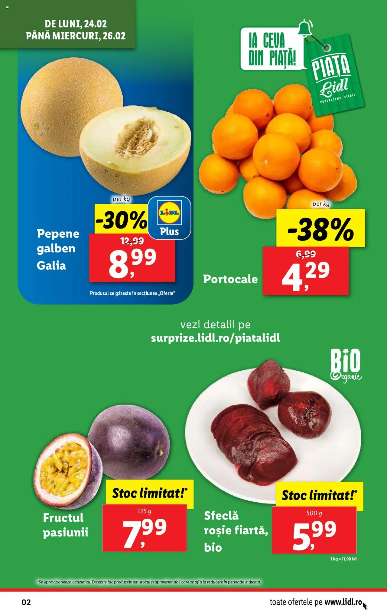 Catalog LIDL 24 Februarie - 2 Martie 2025 | Pagina 2 | Produse: Portocale, Sfeclă