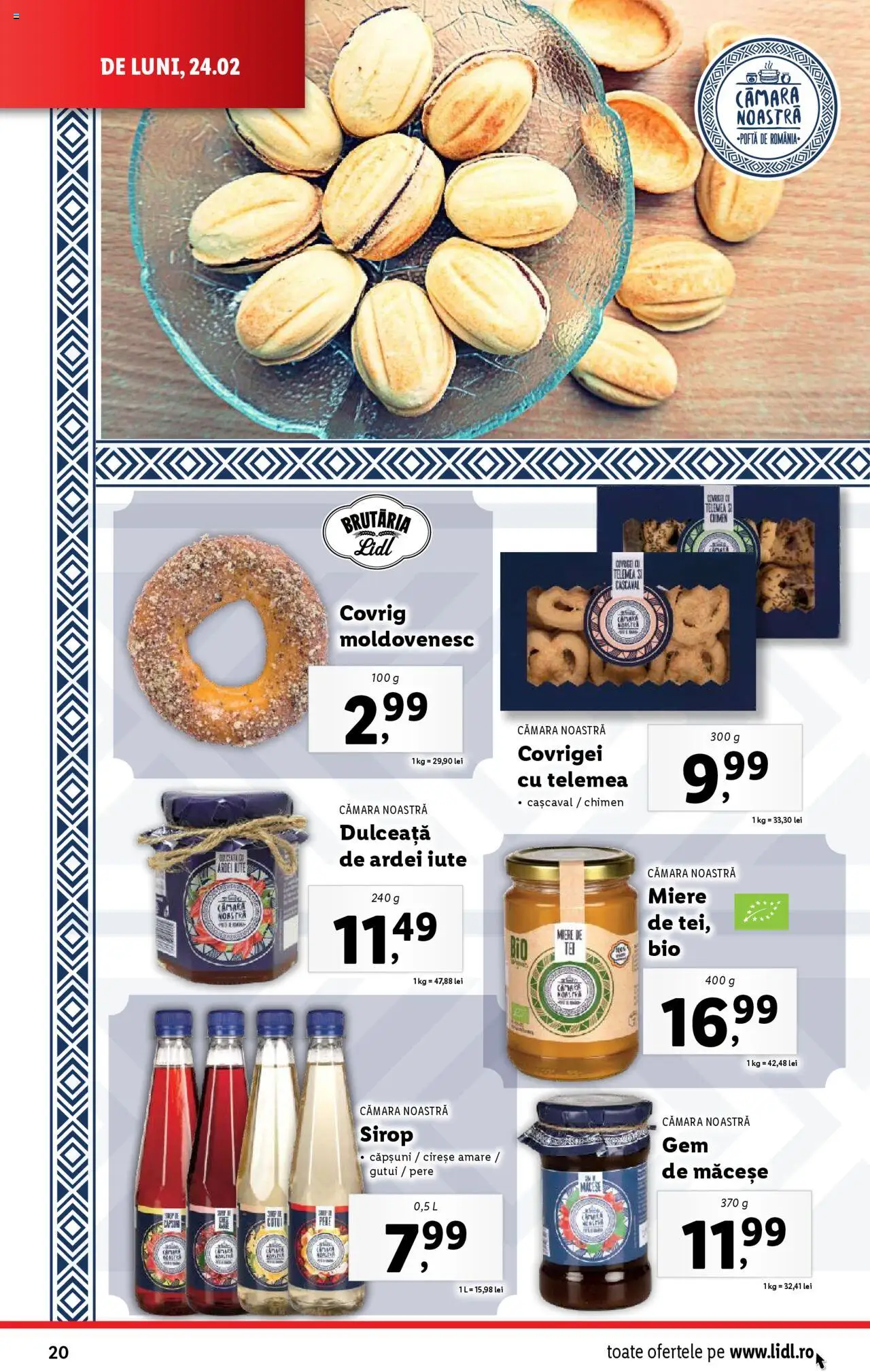 Catalog LIDL 24 Februarie - 2 Martie 2025 | Pagina 20 | Produse: Cașcaval, Ardei iute, Căpșuni, Sirop