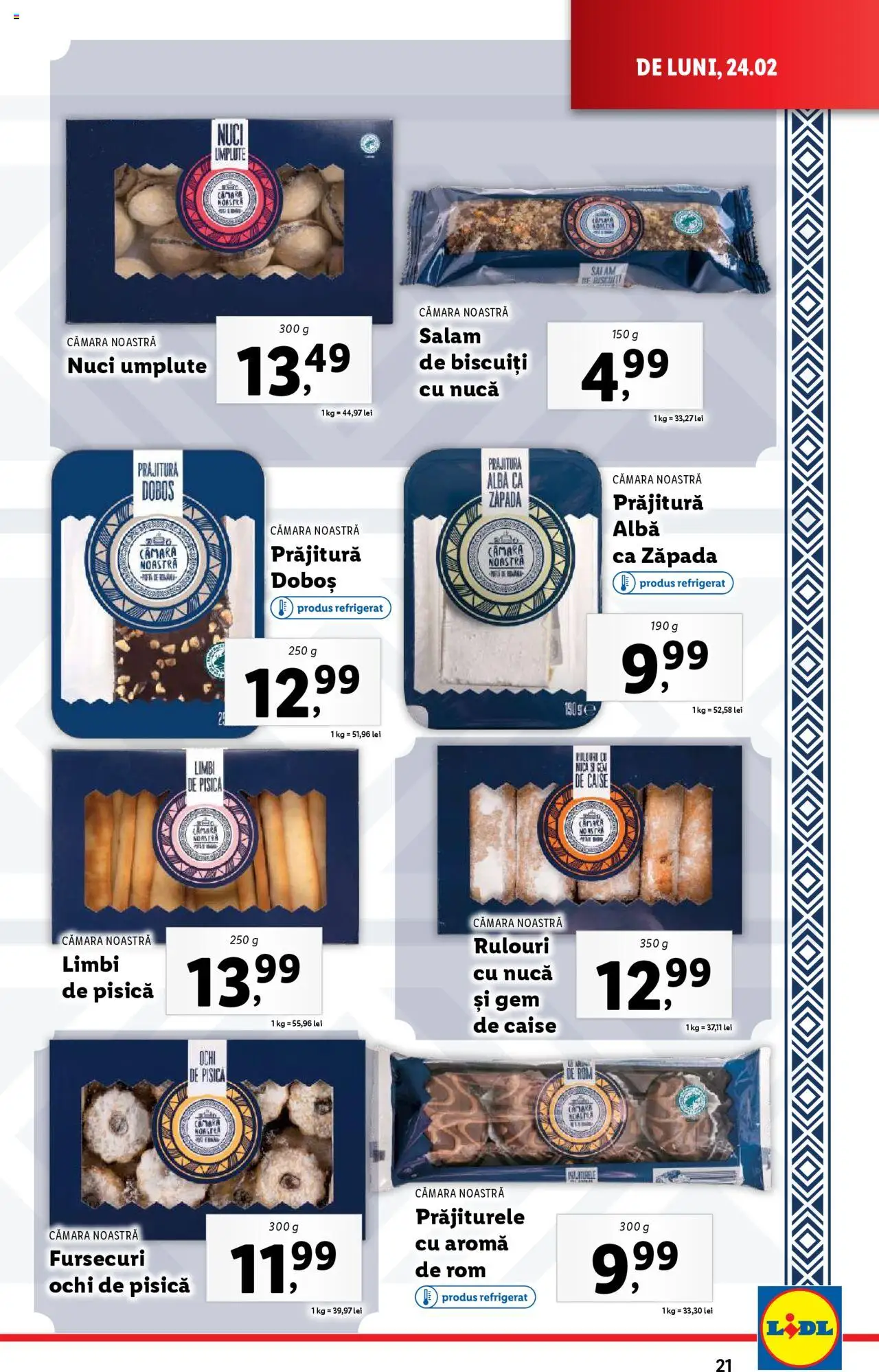 Catalog LIDL 24 Februarie - 2 Martie 2025 | Pagina 21 | Produse: Prăjitură, Salam, Rom, Ahtapot