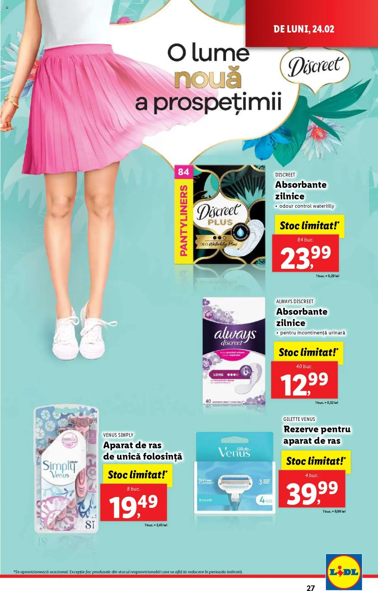 Catalog LIDL 24 Februarie - 2 Martie 2025 | Pagina 27 | Produse: Aparat De Ras, Absorbante