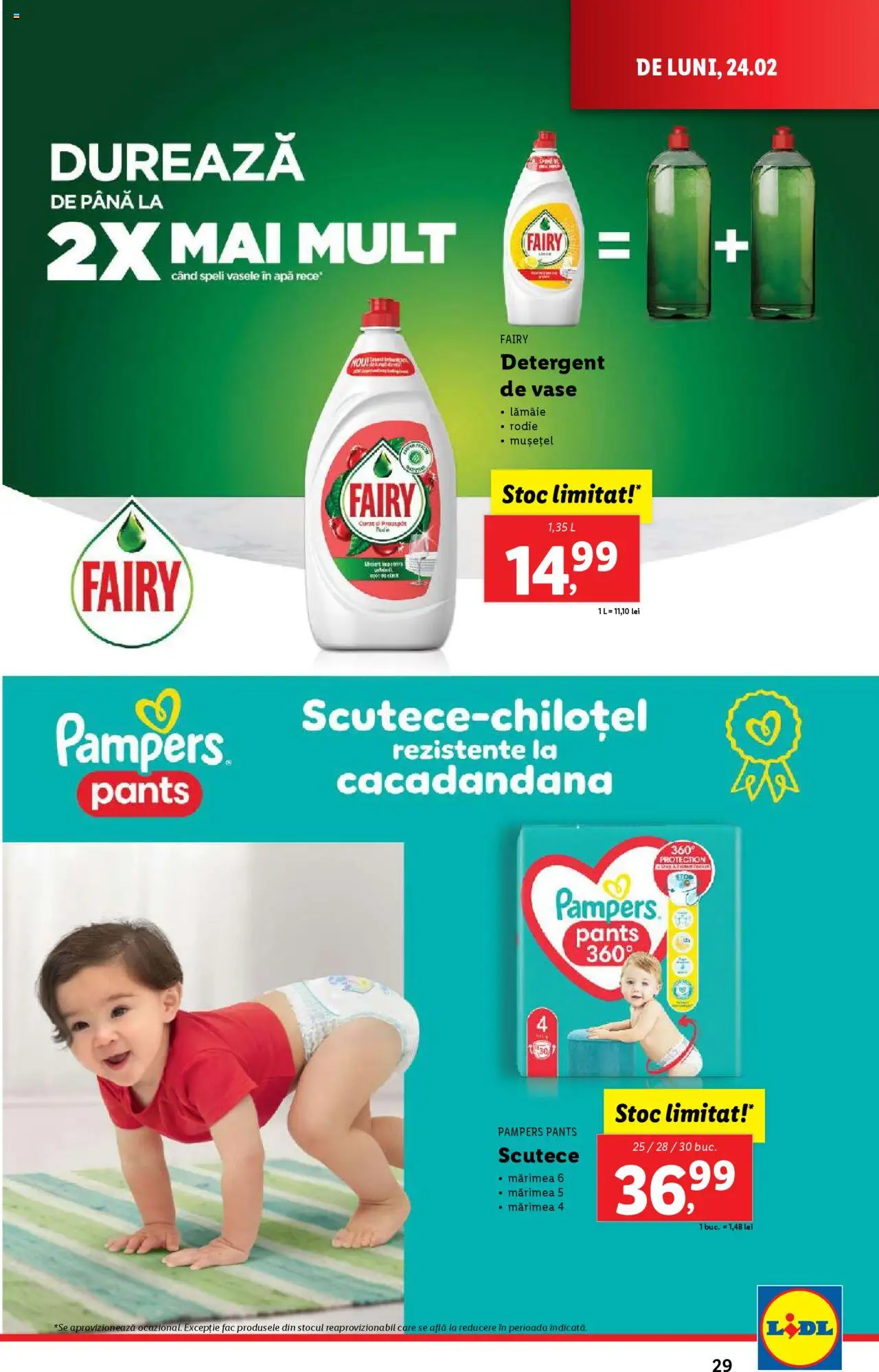 Catalog LIDL 24 Februarie - 2 Martie 2025 | Pagina 29 | Produse: Detergent de vase, Detergent, Apă, Lămâie