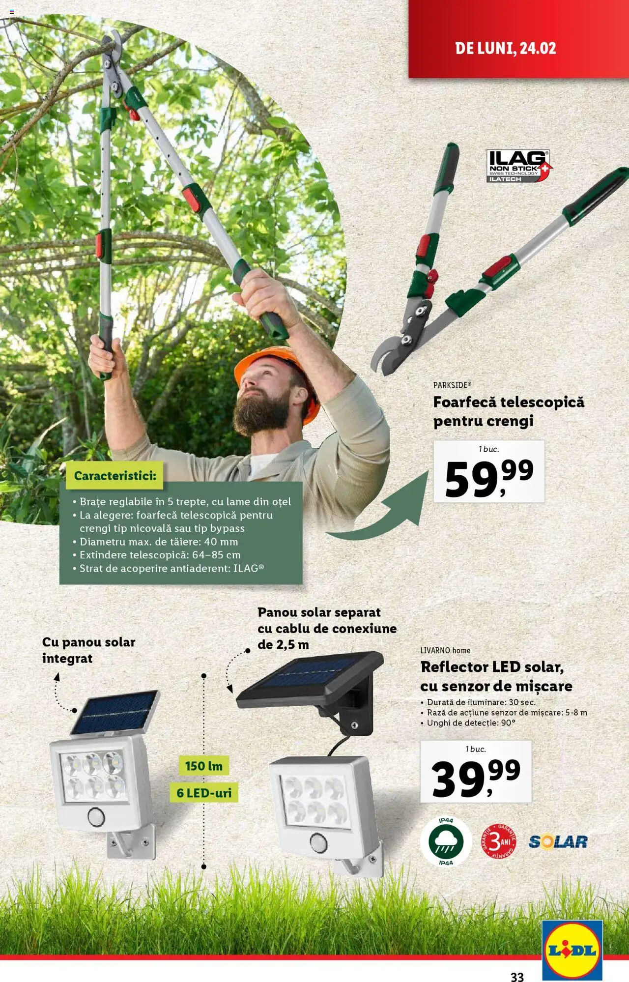 Catalog LIDL 24 Februarie - 2 Martie 2025 | Pagina 33 | Produse: Cablu, T cetveli, Babak, Panou solar