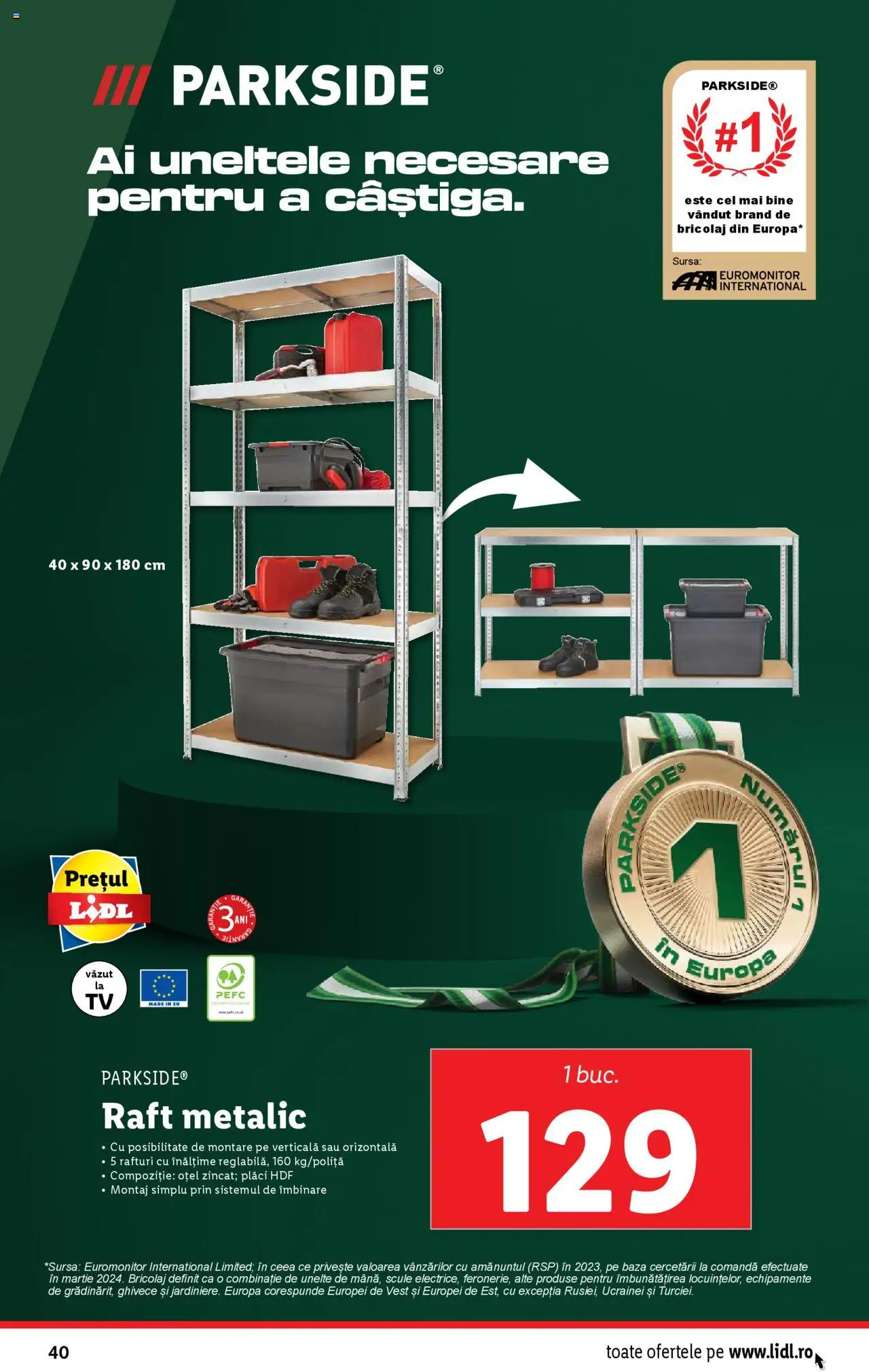 Catalog LIDL 24 Februarie - 2 Martie 2025 | Pagina 40 | Produse: Raft