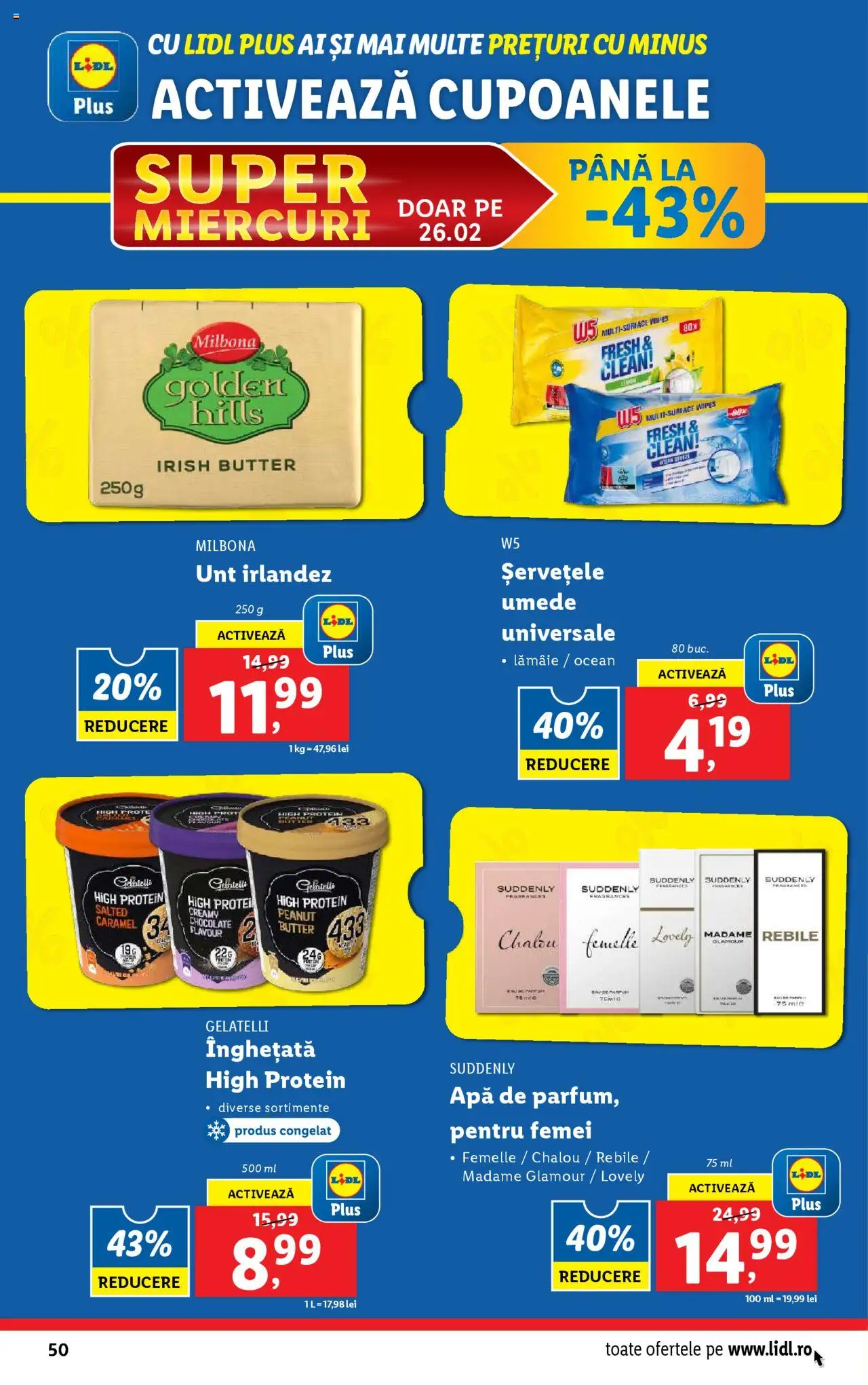 Catalog LIDL 24 Februarie - 2 Martie 2025 | Pagina 50 | Produse: Pomelo, Înghețată, Apă, Lămâie