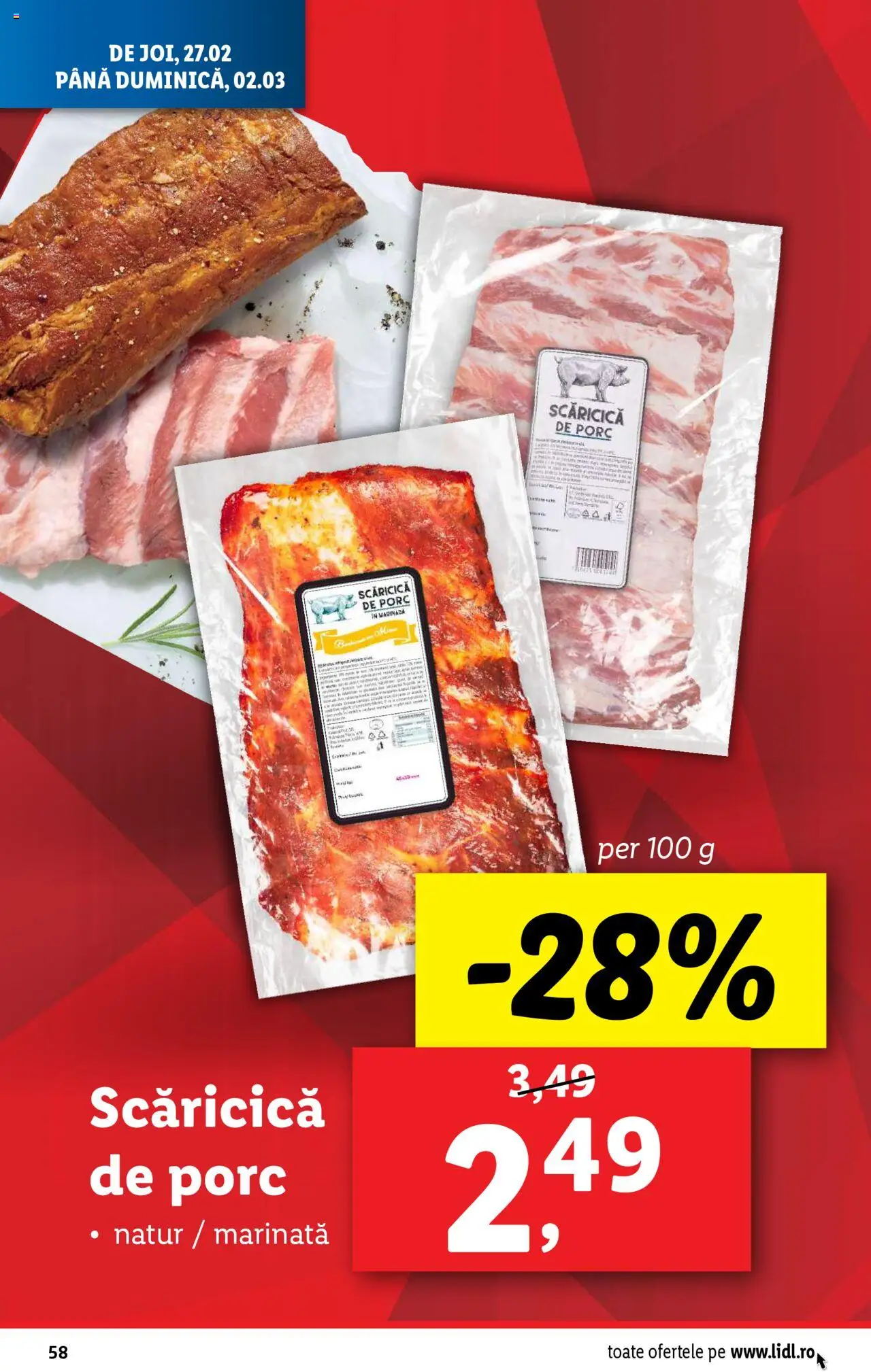 Catalog LIDL 24 Februarie - 2 Martie 2025 | Pagina 58 | Produse: Marinadă