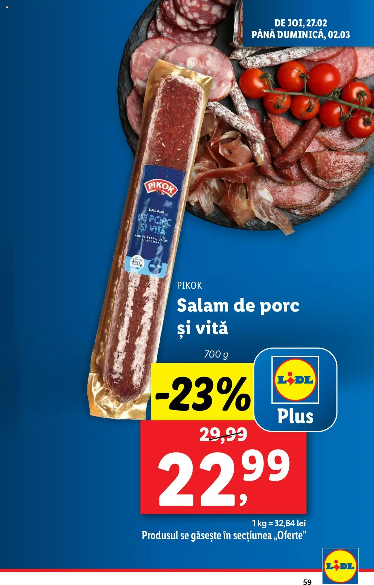Catalog LIDL 24 Februarie - 2 Martie 2025 | Pagina 59 | Produse: Salam