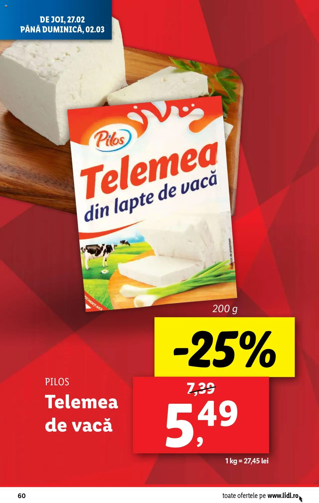 Catalog LIDL 24 Februarie - 2 Martie 2025 | Pagina 60 | Produse: Toplar, Lapte