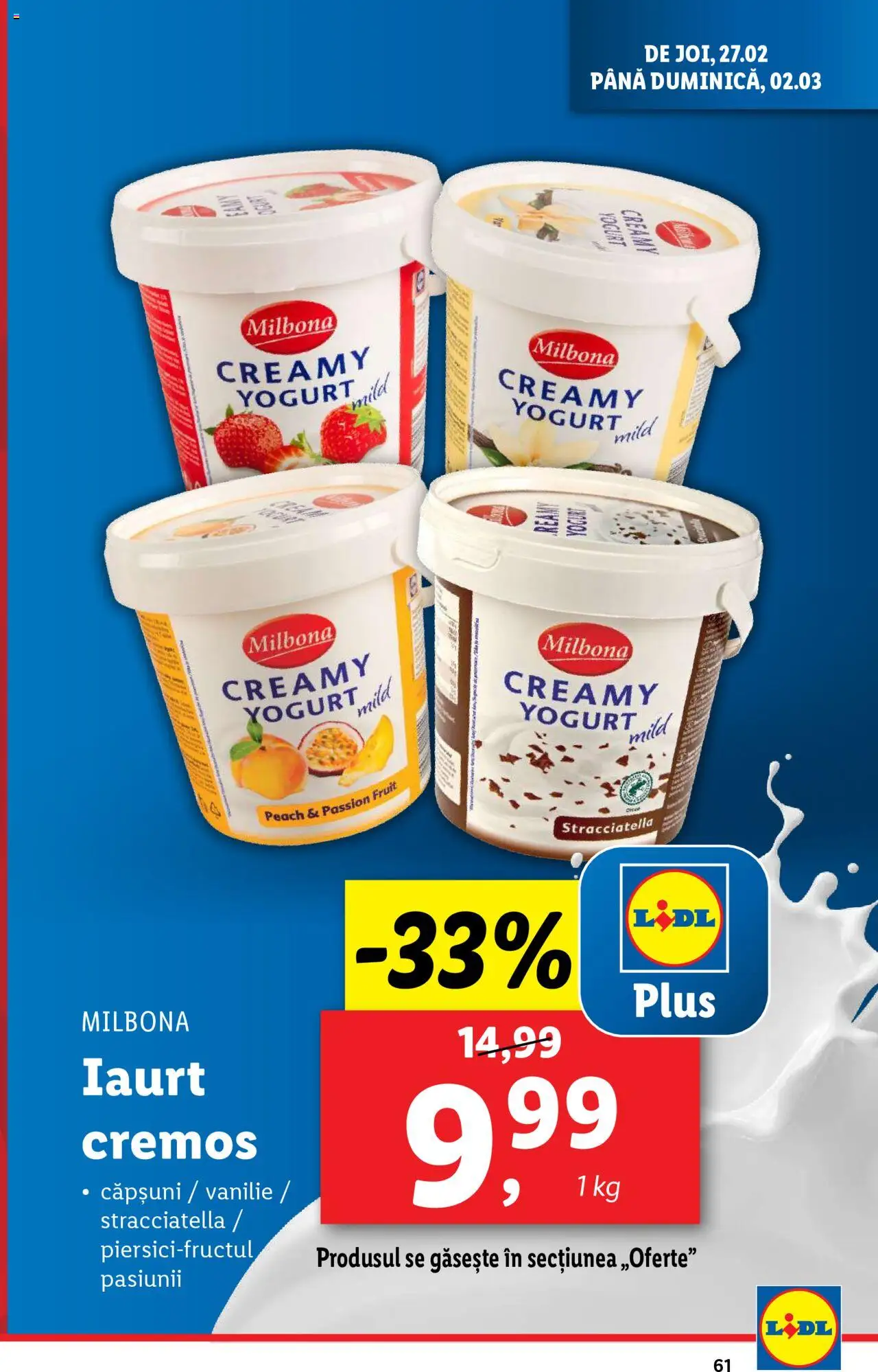 Catalog LIDL 24 Februarie - 2 Martie 2025 | Pagina 61 | Produse: Iaurt, Căpșuni